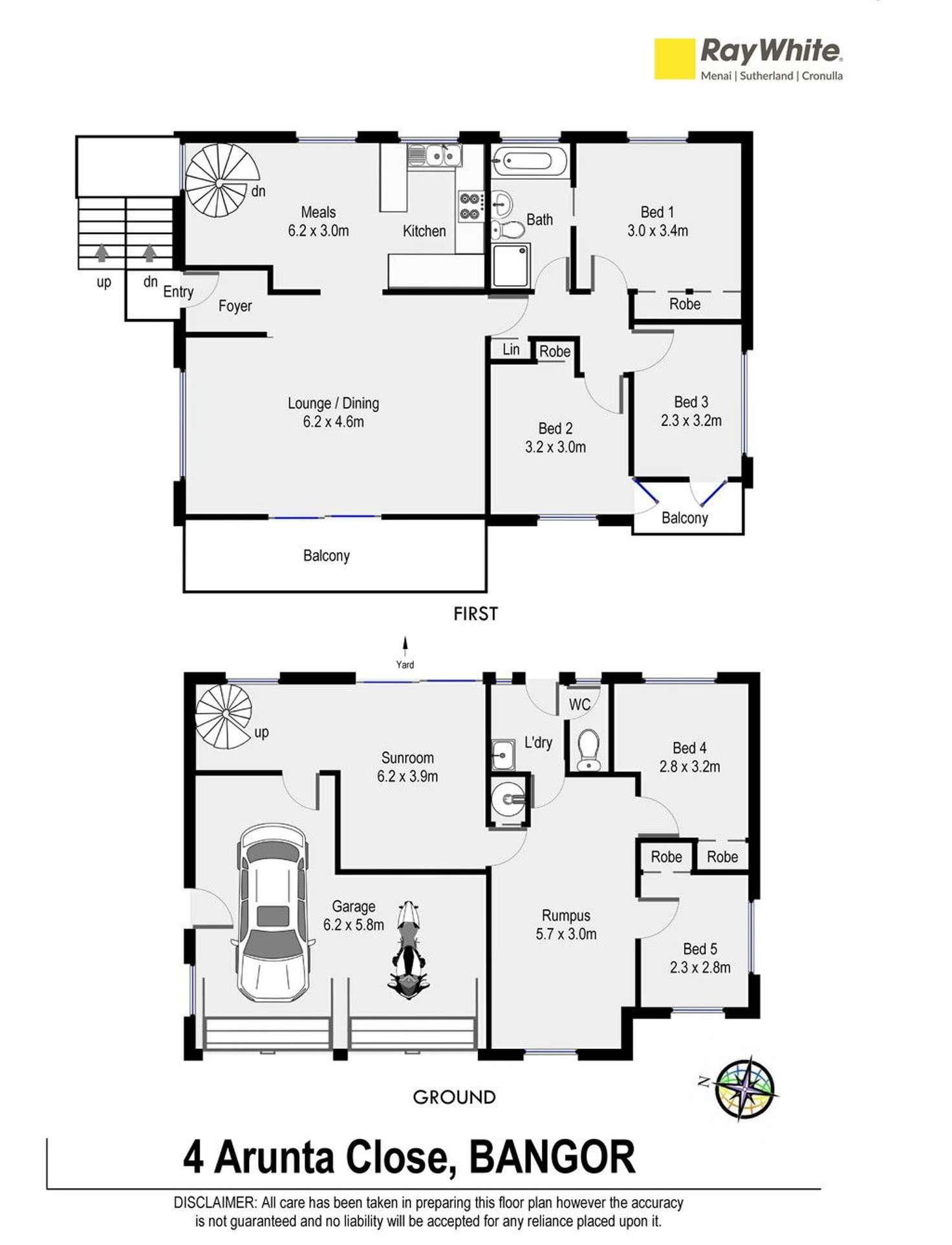 Floorplan of Homely house listing, 4 Arunta Close, Bangor NSW 2234