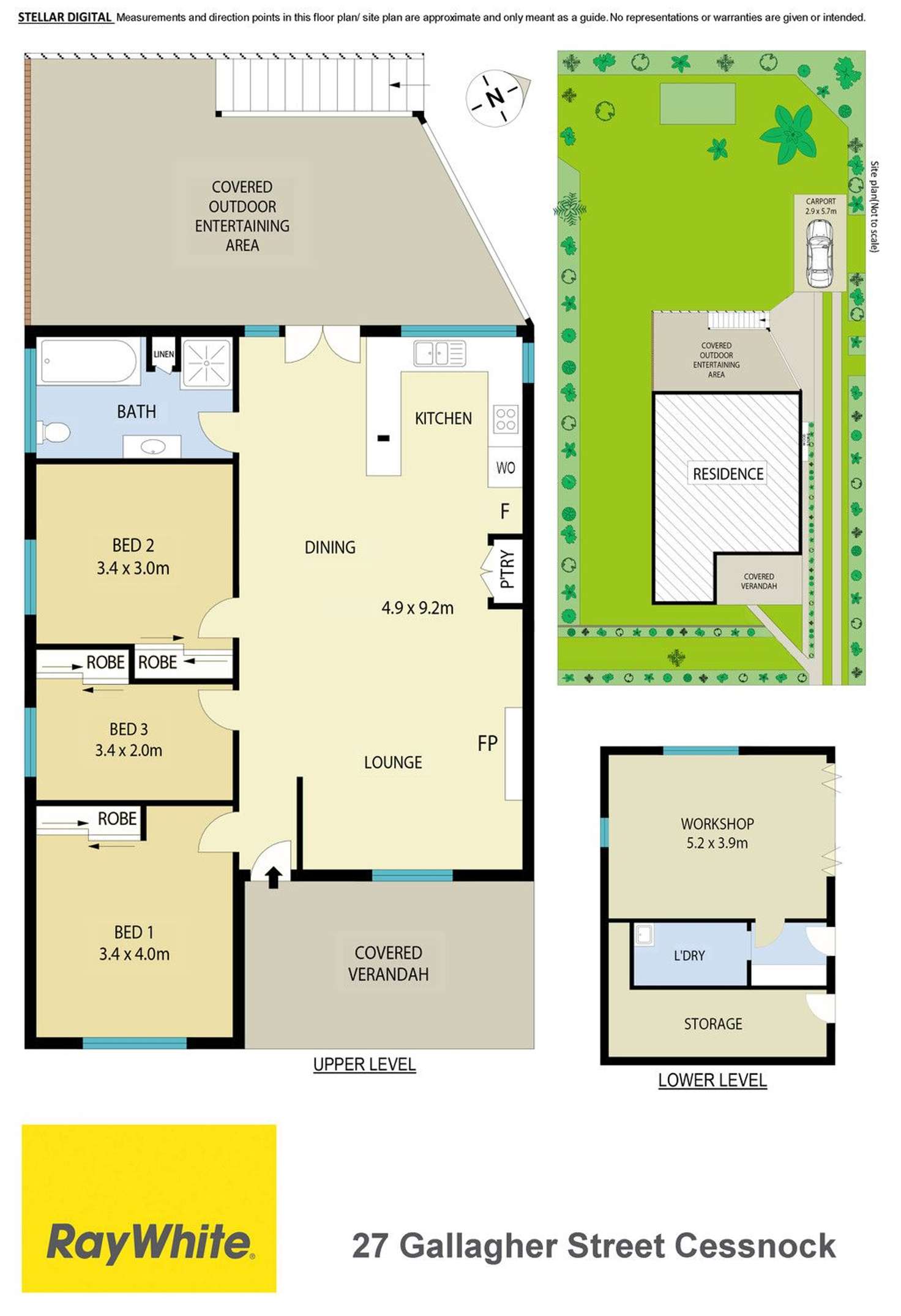 Floorplan of Homely house listing, 27 Gallagher Street, Cessnock NSW 2325