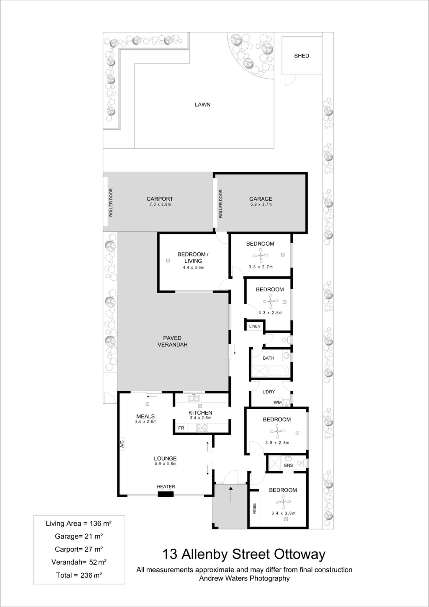 Floorplan of Homely house listing, 13 Allenby Road, Ottoway SA 5013