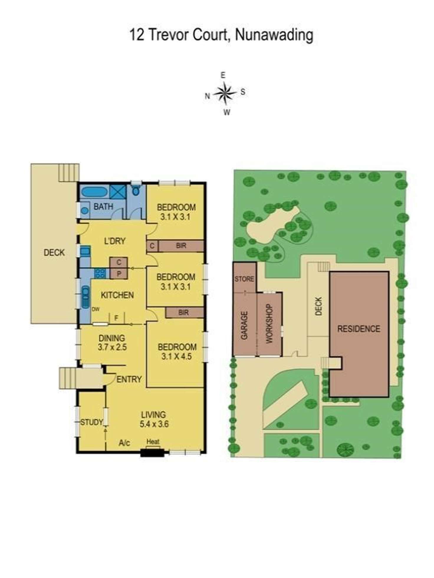 Floorplan of Homely house listing, 12 Trevor Court, Nunawading VIC 3131