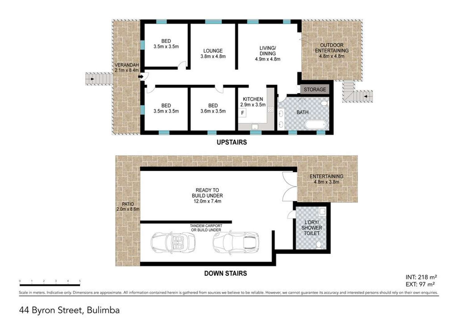 Floorplan of Homely house listing, 44 Byron Street, Bulimba QLD 4171