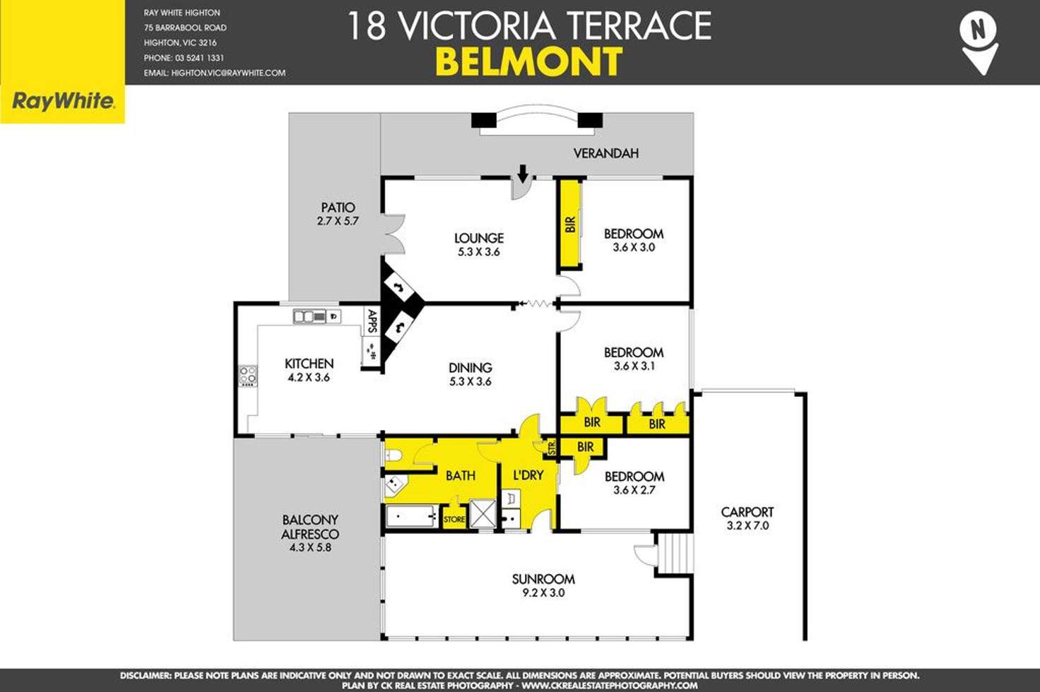 Floorplan of Homely house listing, 18 Victoria Terrace, Belmont VIC 3216