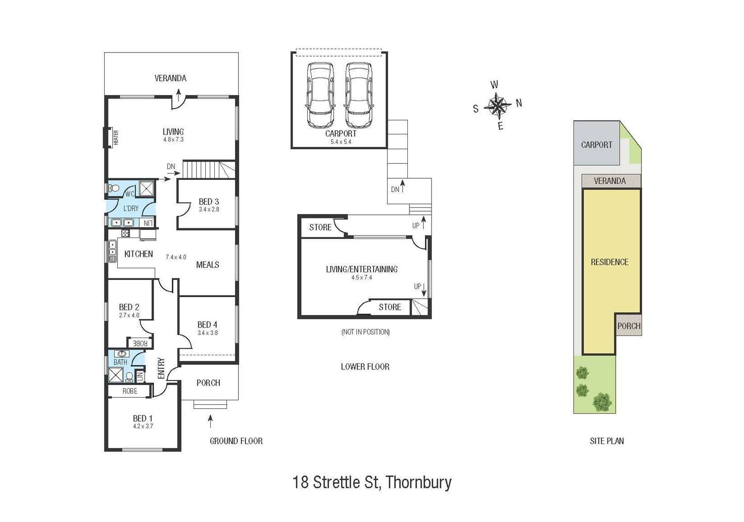 Floorplan of Homely house listing, 18 Strettle Street, Thornbury VIC 3071