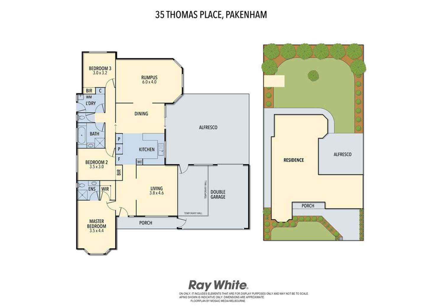 Floorplan of Homely house listing, 35 Thomas Place, Pakenham VIC 3810