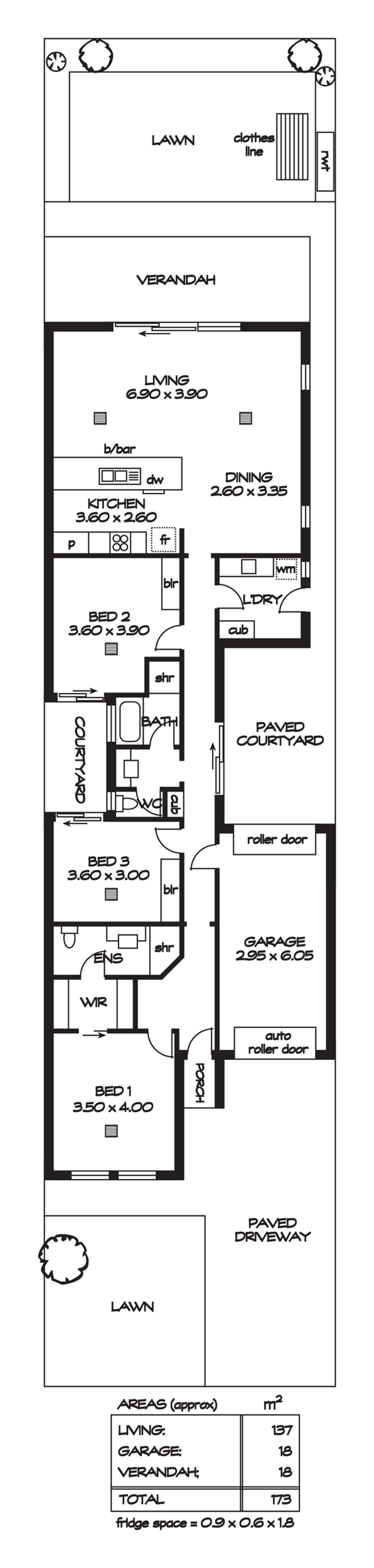 Floorplan of Homely house listing, 18 Francis Avenue, Broadview SA 5083