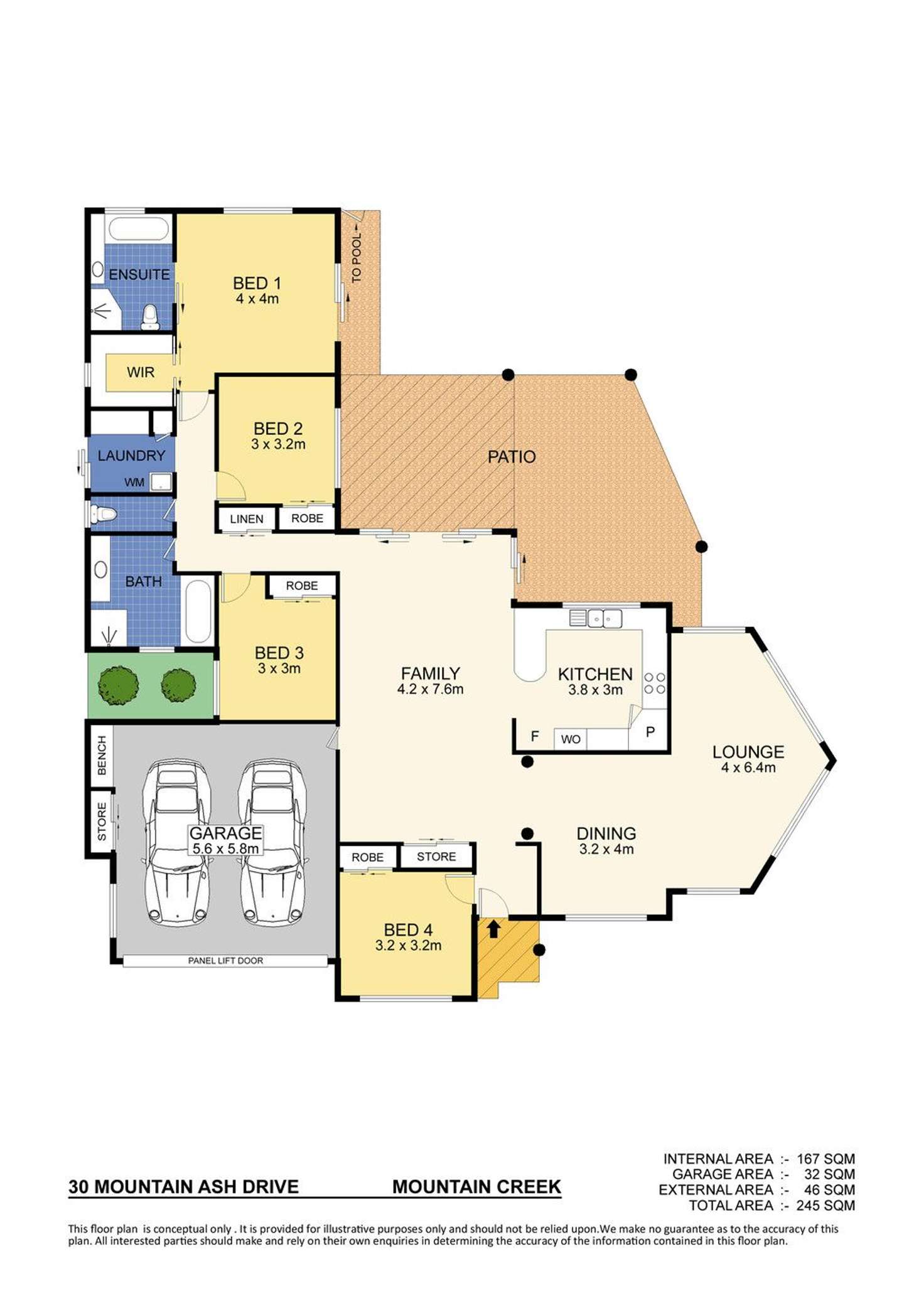 Floorplan of Homely house listing, 30 Mountain Ash Drive, Mountain Creek QLD 4557