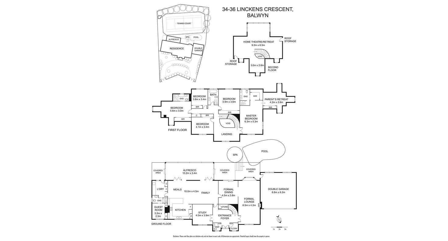 Floorplan of Homely house listing, 34-36 Linckens Crescent, Balwyn VIC 3103