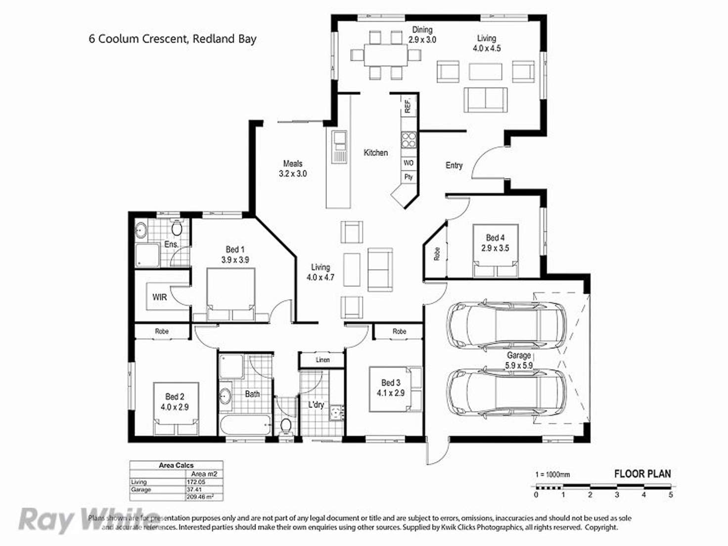 Floorplan of Homely house listing, 6 Coolum Court, Redland Bay QLD 4165