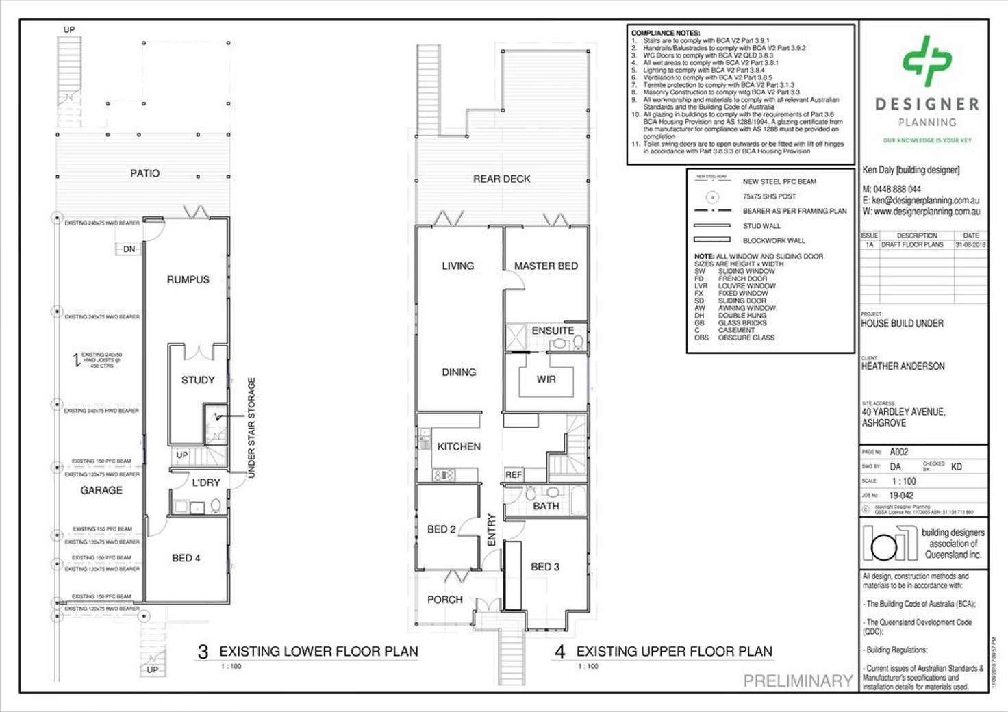Floorplan of Homely house listing, 40 Yardley Avenue, Ashgrove QLD 4060