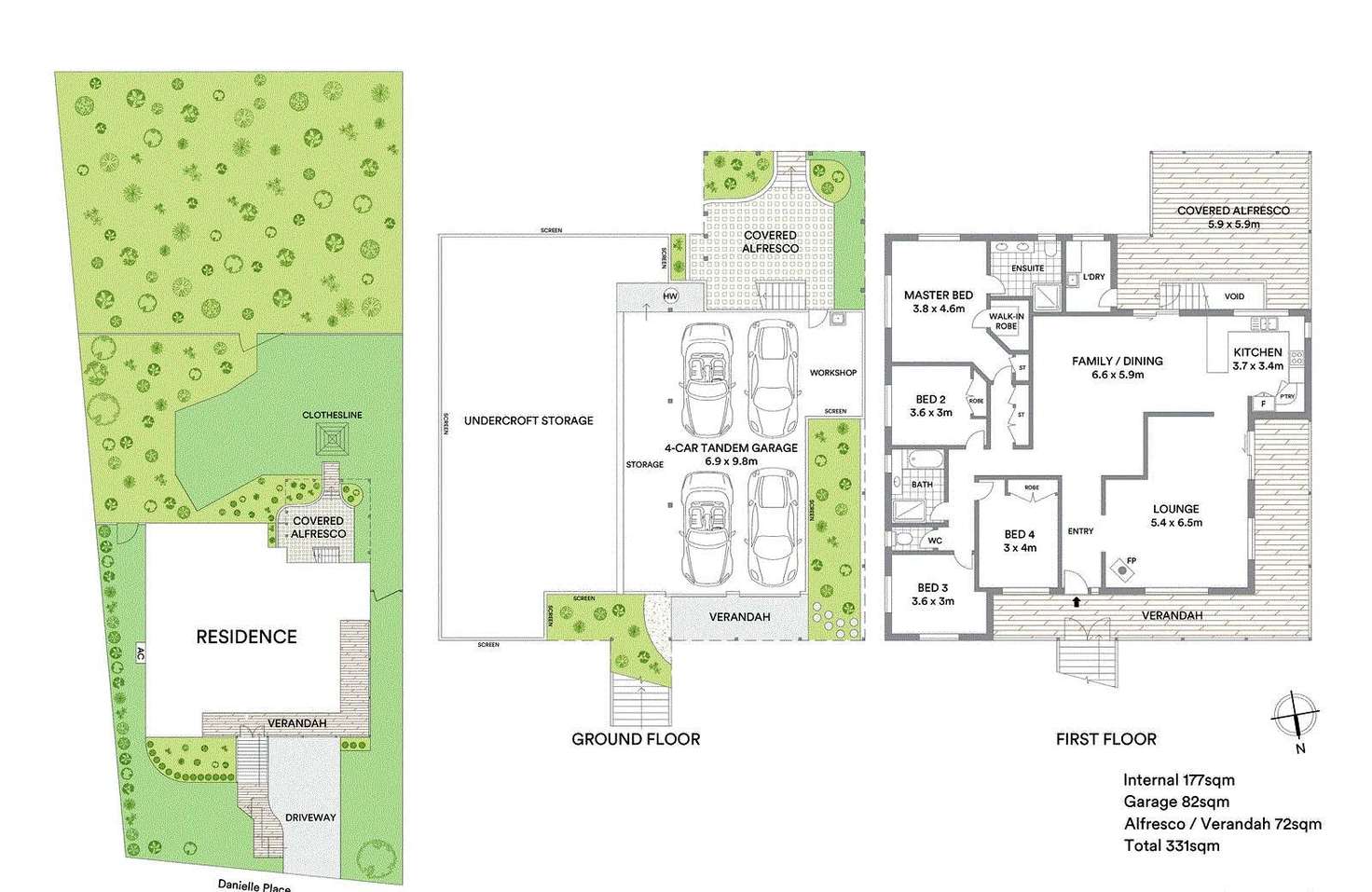 Floorplan of Homely house listing, 42 Danielle Place, Buderim QLD 4556