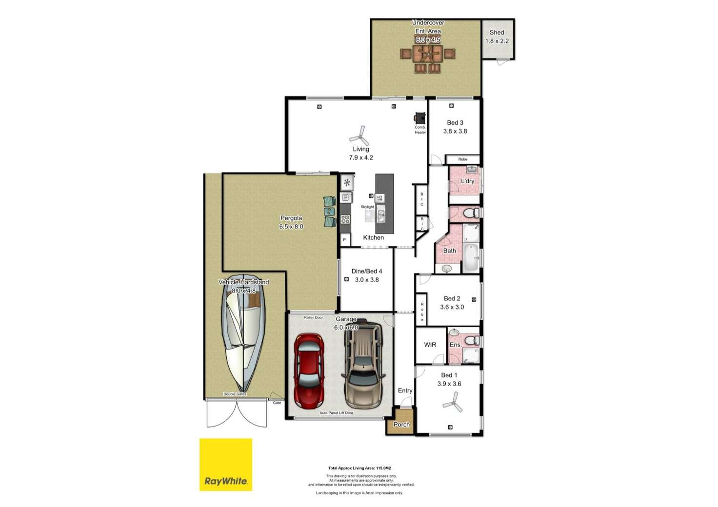 Floorplan of Homely house listing, 48 Basin Street, Aldinga Beach SA 5173