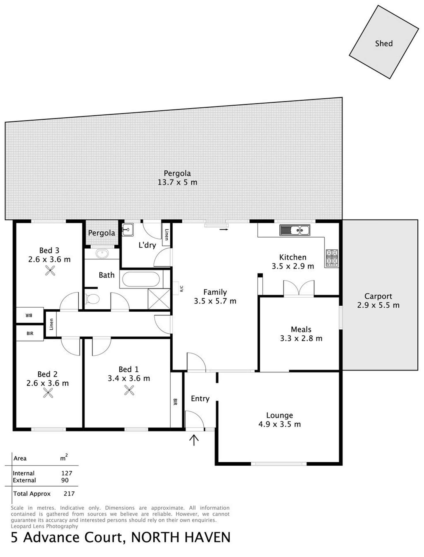 Floorplan of Homely house listing, 5 Advance Court, North Haven SA 5018