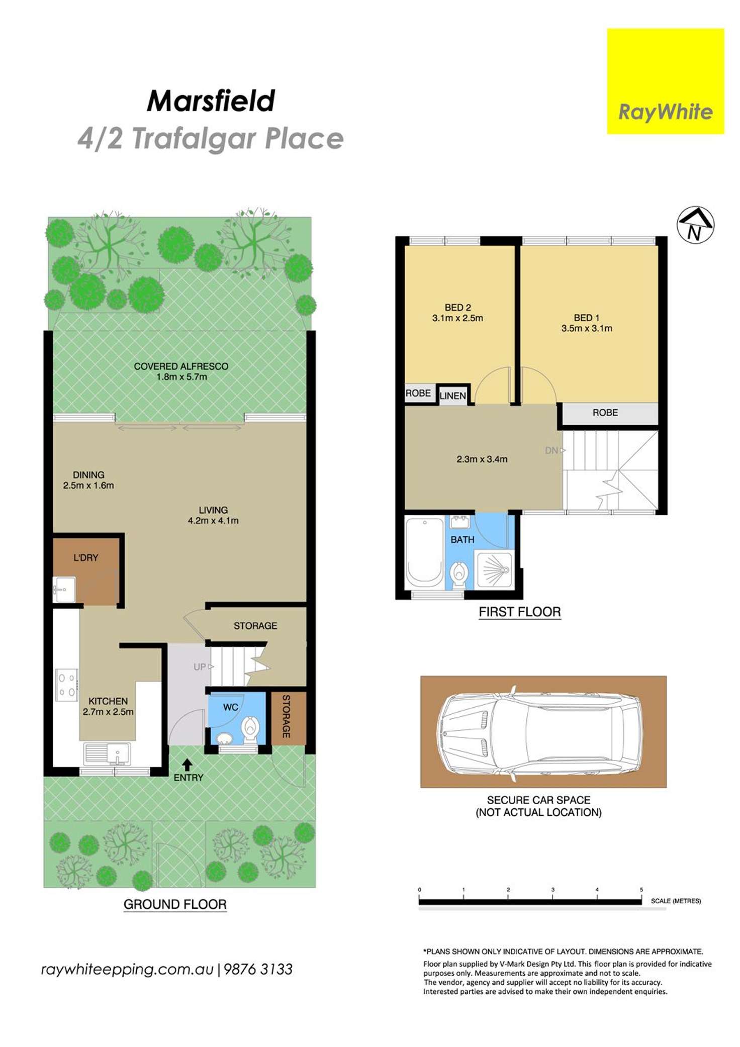 Floorplan of Homely townhouse listing, 4/2 Trafalgar Place, Marsfield NSW 2122