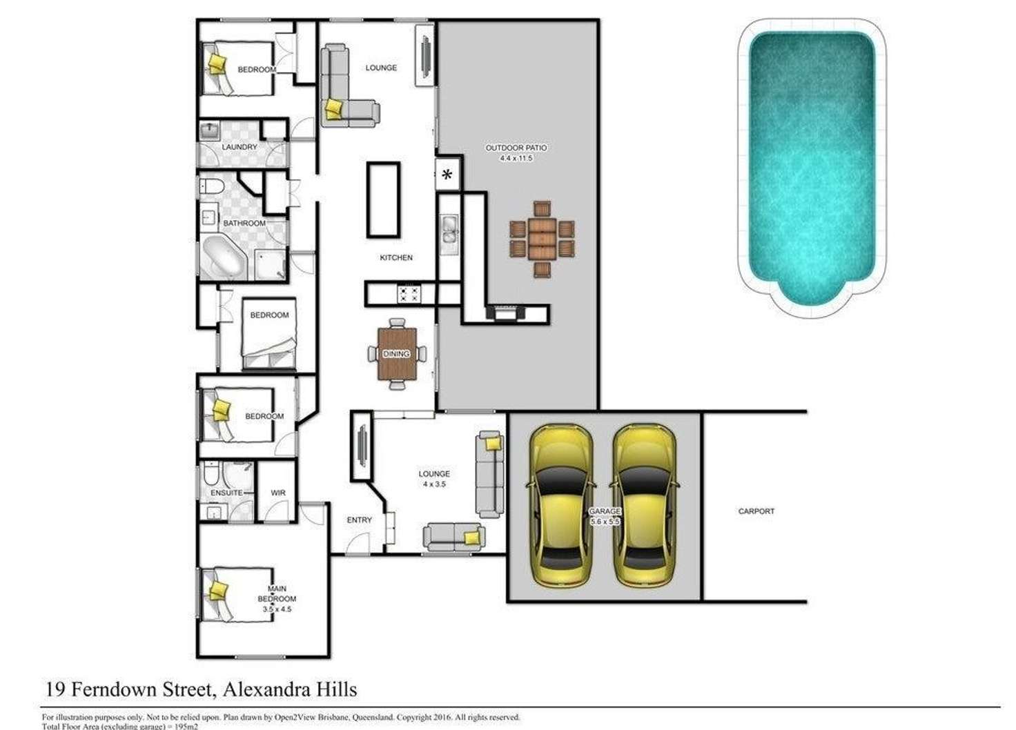 Floorplan of Homely house listing, 19 Ferndown Street, Alexandra Hills QLD 4161