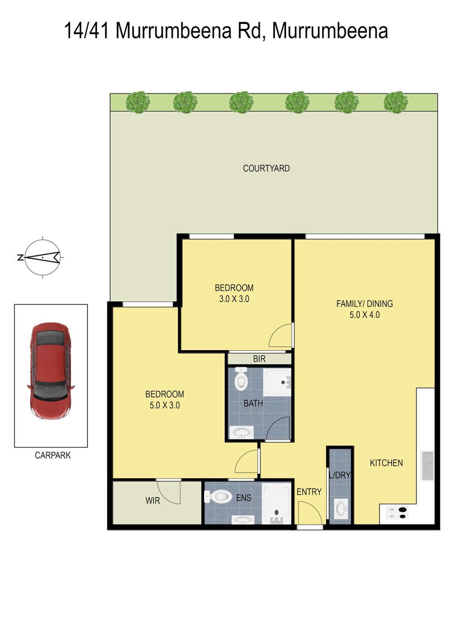 Floorplan of Homely apartment listing, 14/41 Murrumbeena Road, Murrumbeena VIC 3163