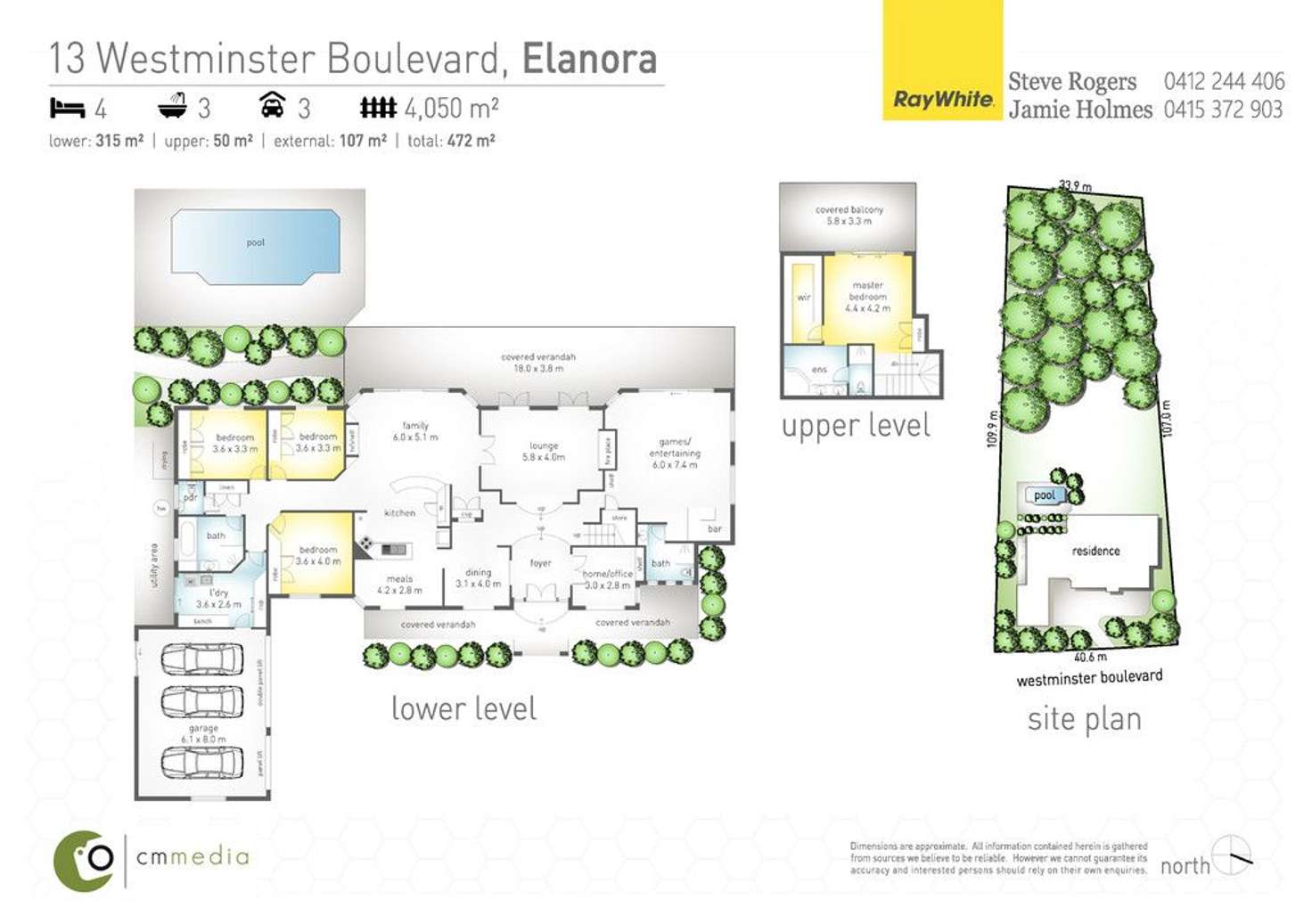 Floorplan of Homely house listing, 13 Westminster Boulevard, Elanora QLD 4221