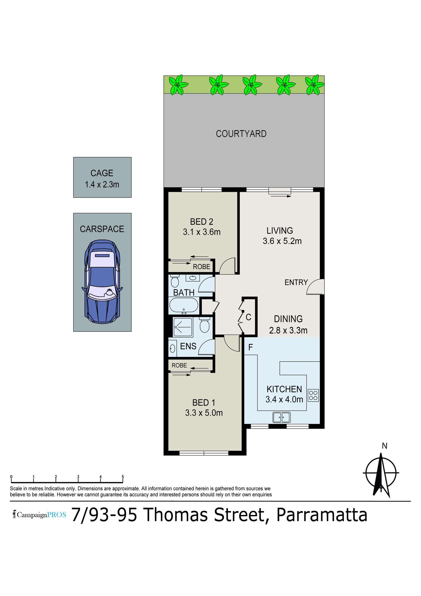 Floorplan of Homely unit listing, 7/93-95 Thomas Street, Parramatta NSW 2150