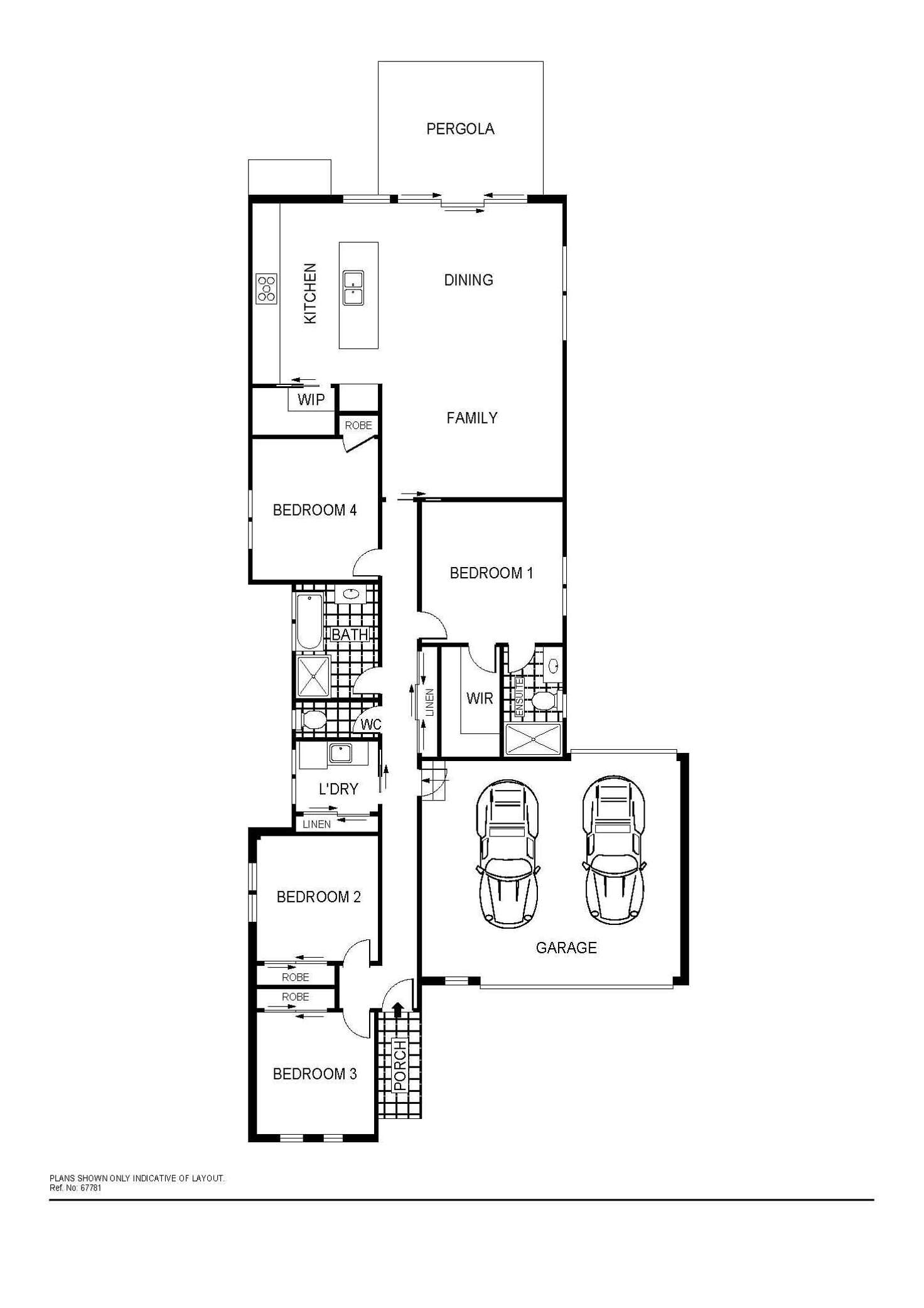 Floorplan of Homely unit listing, 1/121 Eggleston Crescent, Chifley ACT 2606