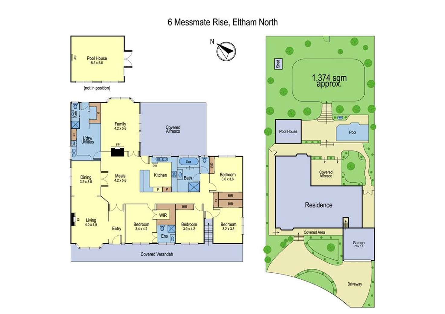 Floorplan of Homely house listing, 6 Messmate Rise, Eltham North VIC 3095