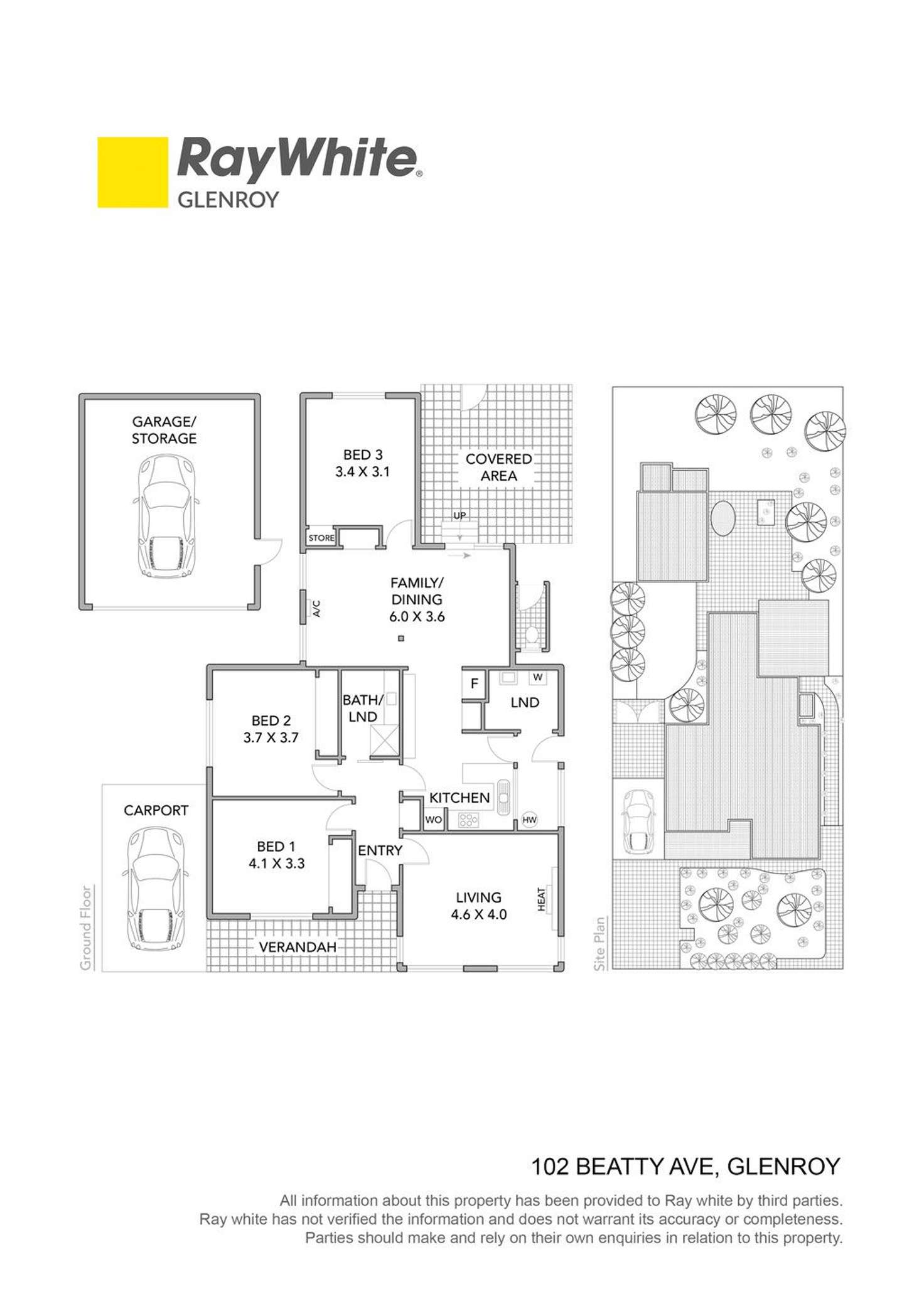 Floorplan of Homely house listing, 102 Beatty Avenue, Glenroy VIC 3046