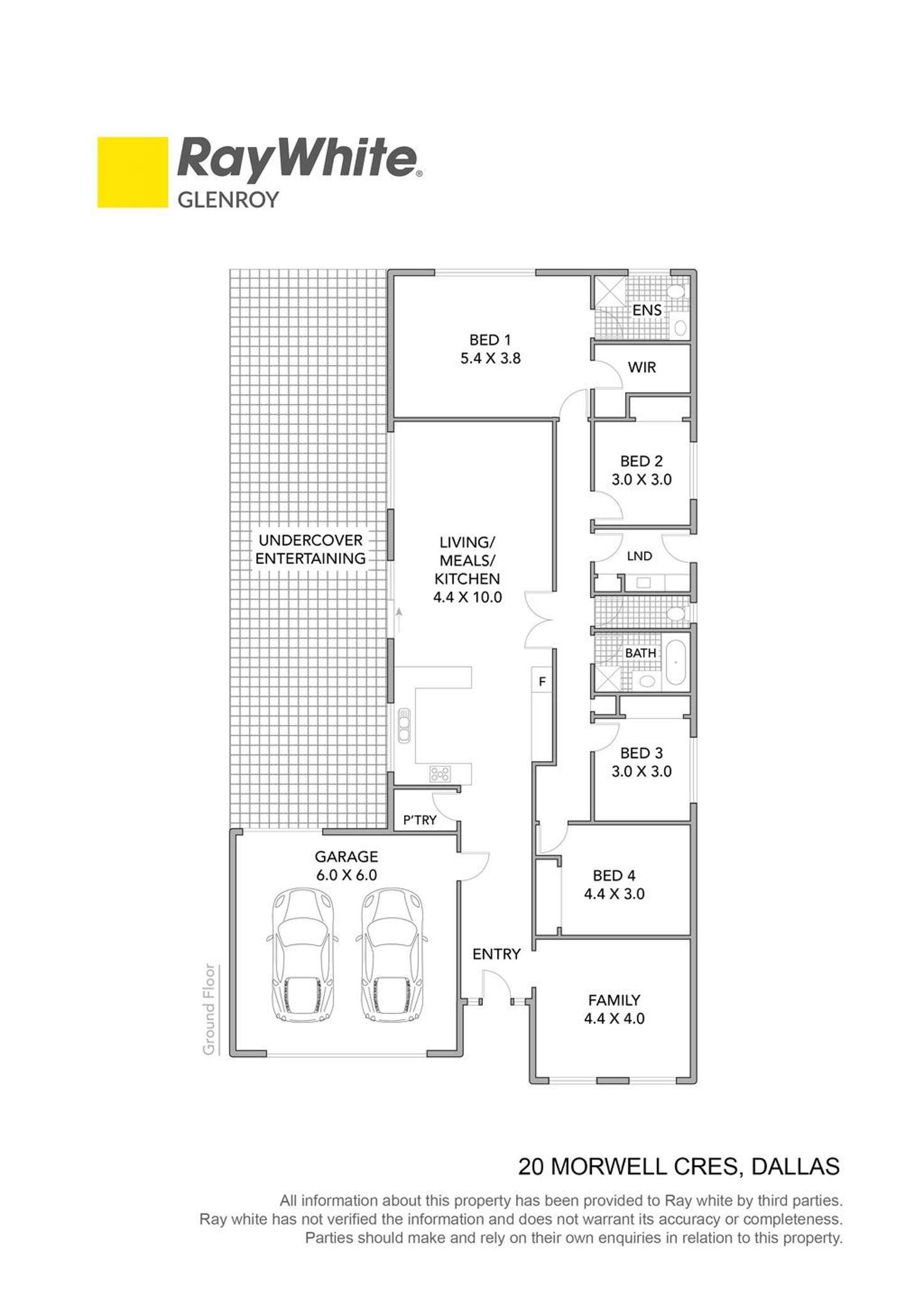 Floorplan of Homely house listing, 20 Morwell Crescent, Dallas VIC 3047