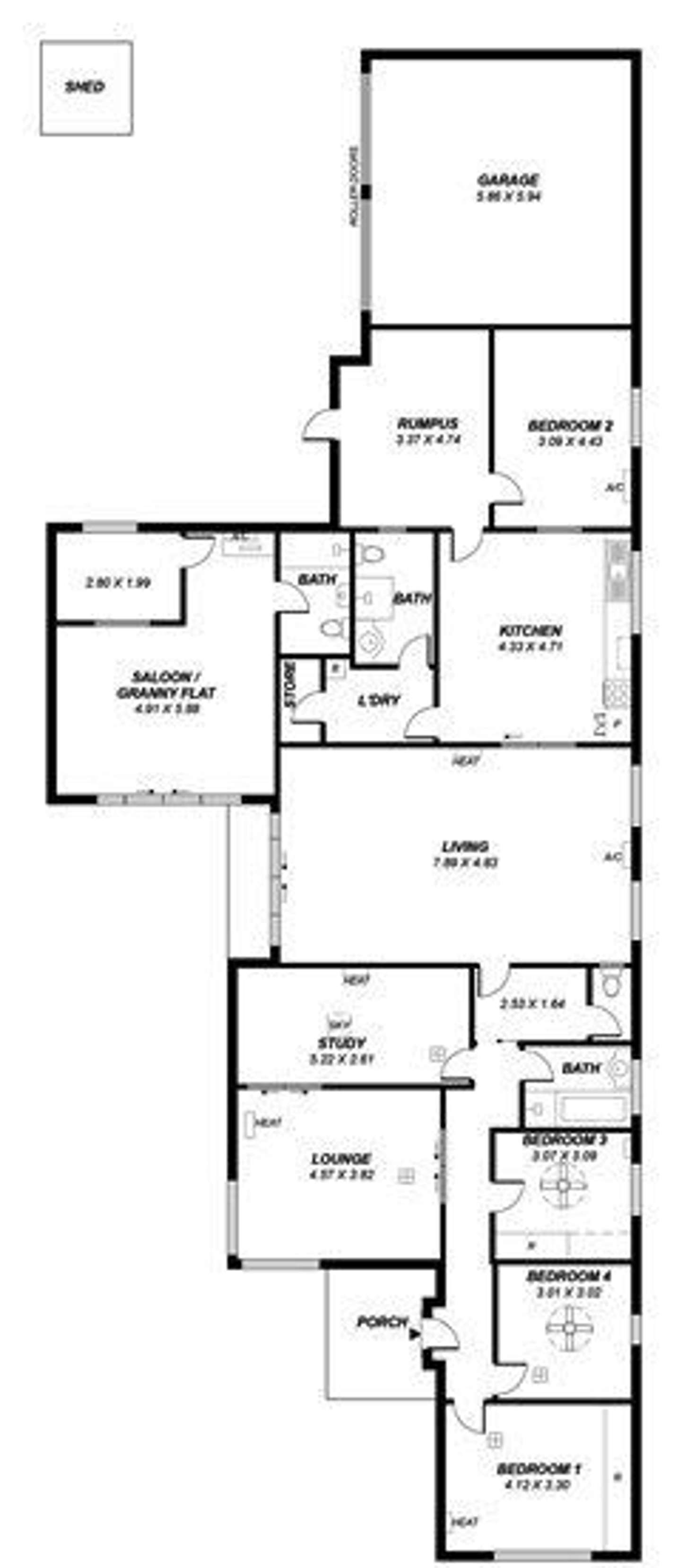Floorplan of Homely house listing, 377 Victoria Road, Taperoo SA 5017