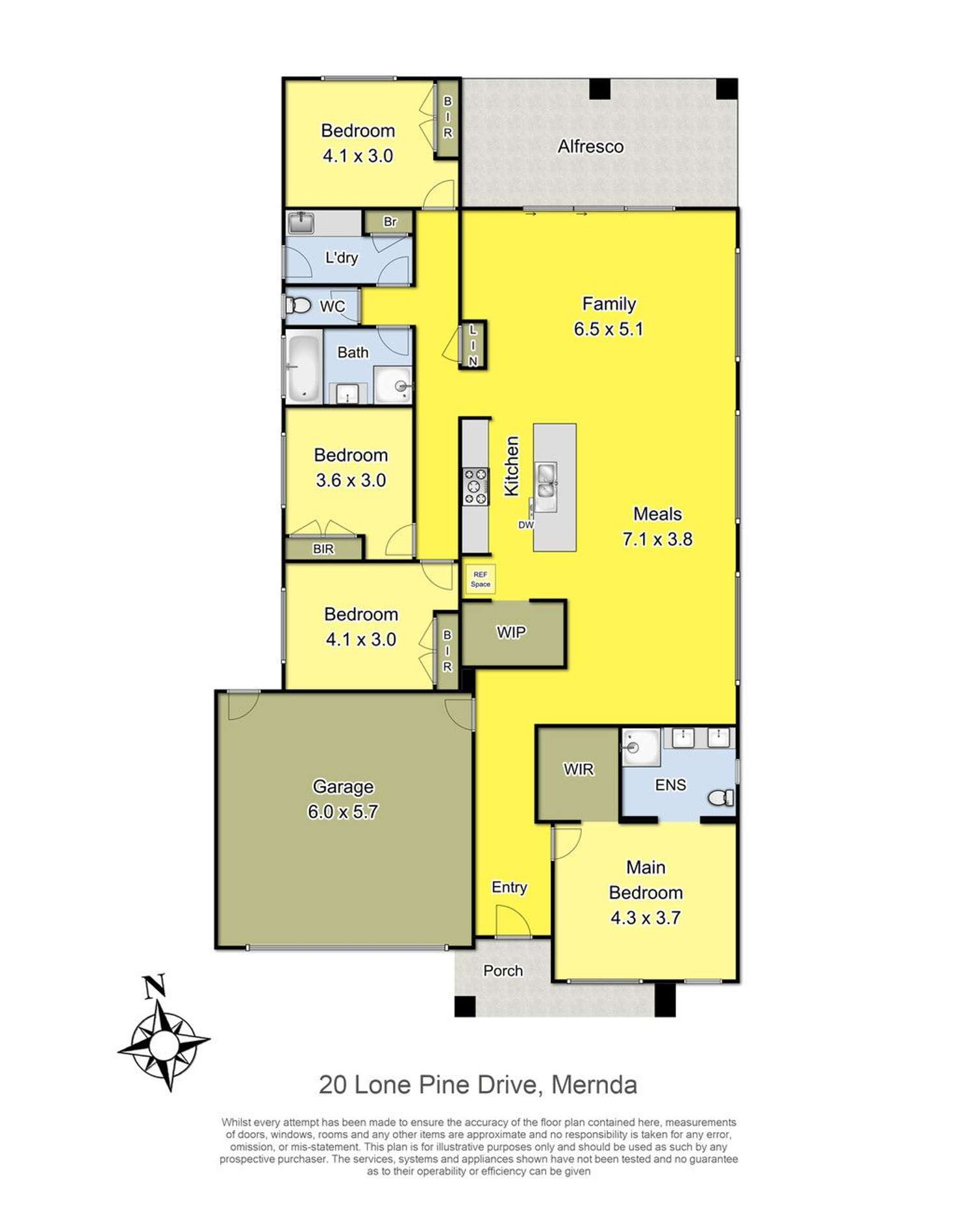 Floorplan of Homely house listing, 20 Lone Pine Drive, Mernda VIC 3754