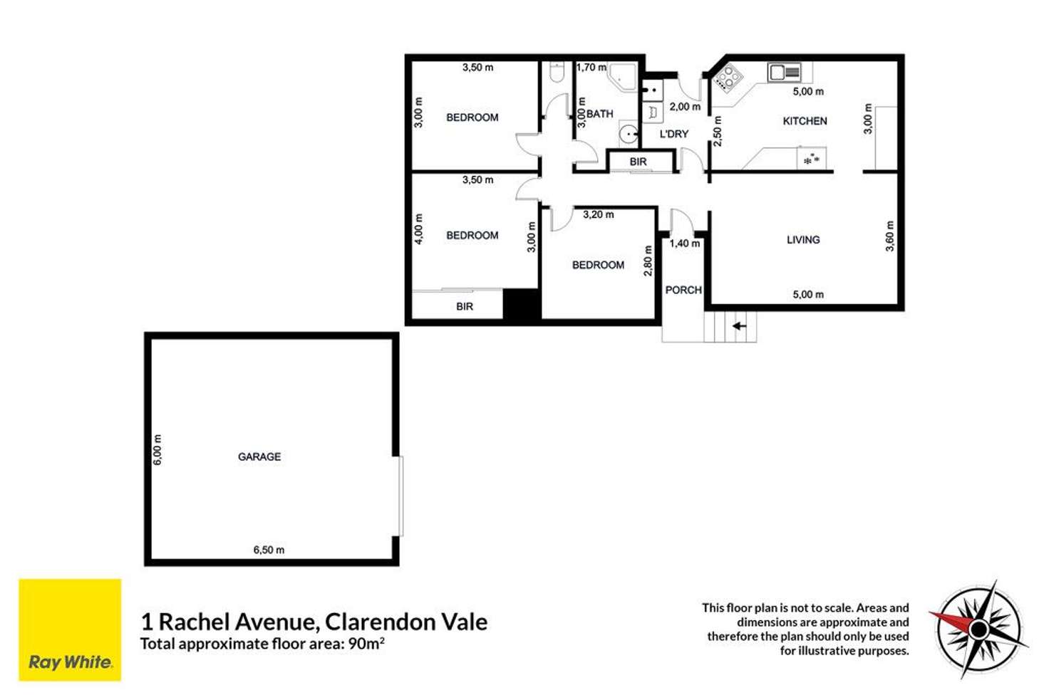 Floorplan of Homely house listing, 1 Rachel Avenue, Clarendon Vale TAS 7019