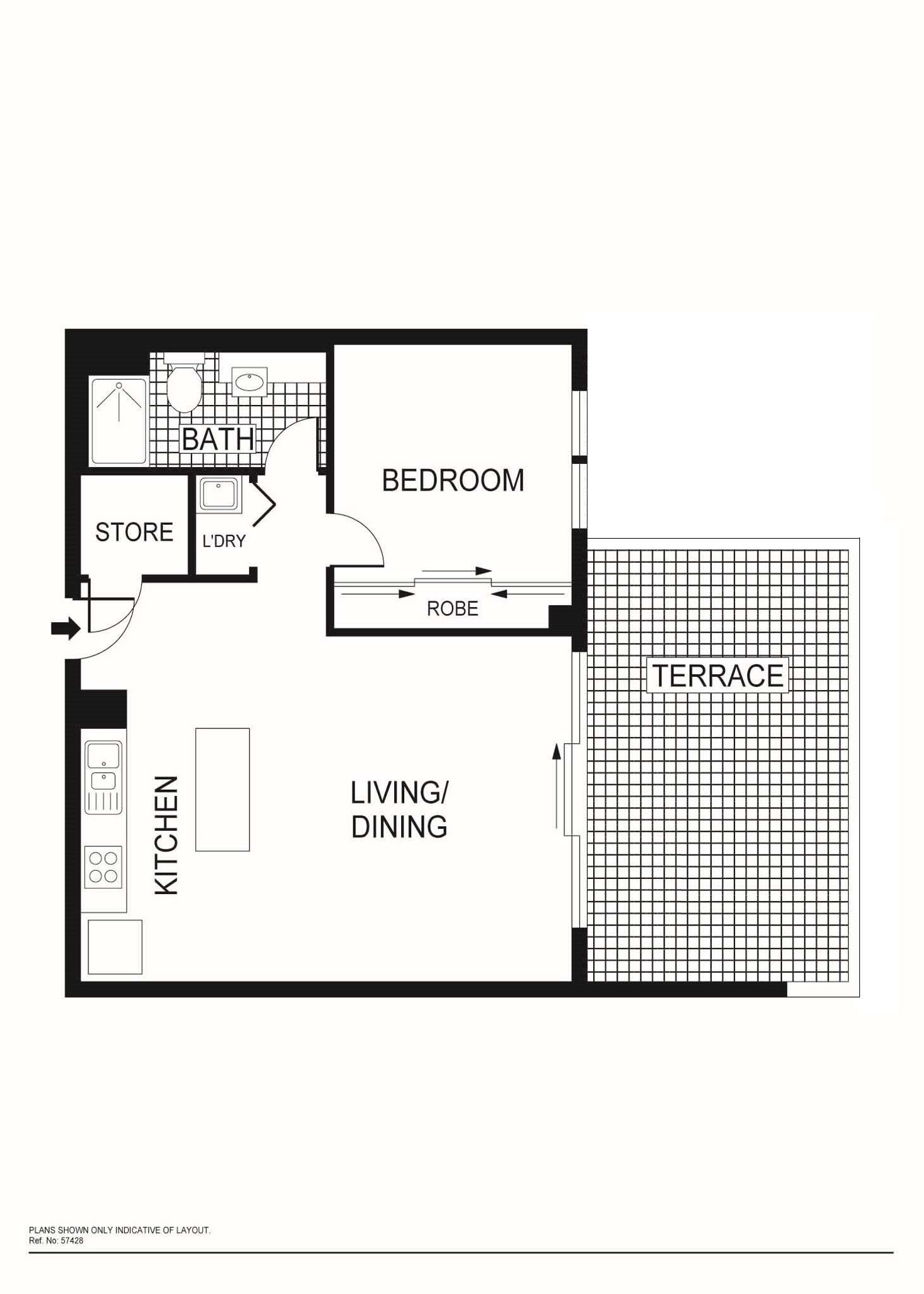 Floorplan of Homely apartment listing, 137/72 College Street, Belconnen ACT 2617