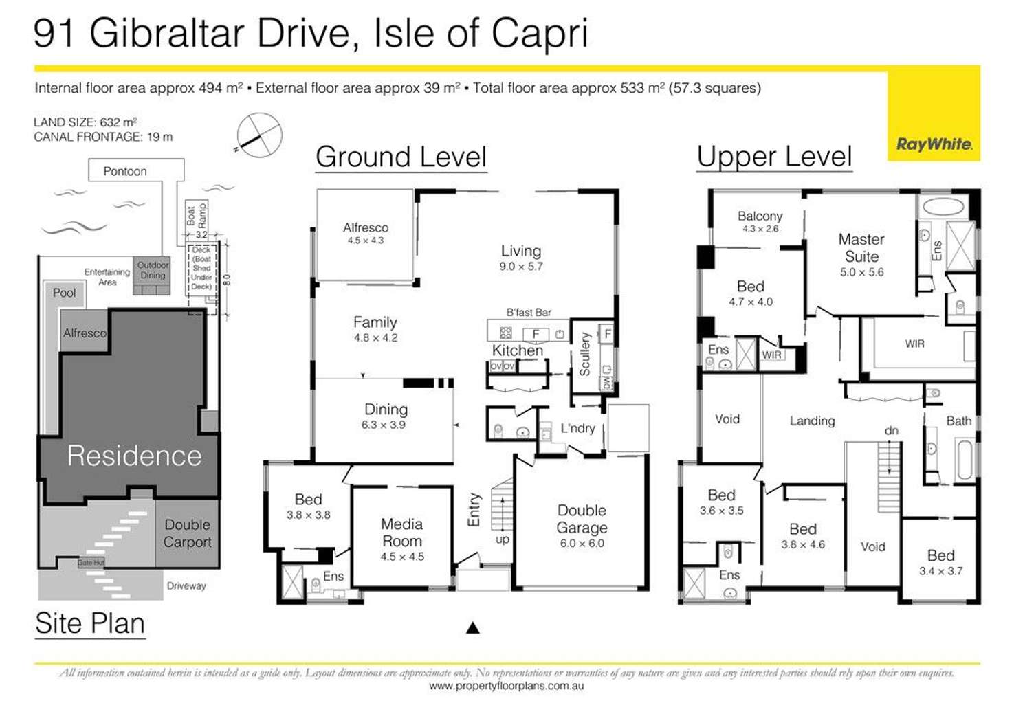 Floorplan of Homely house listing, 91 Gibraltar Drive, Isle Of Capri QLD 4217