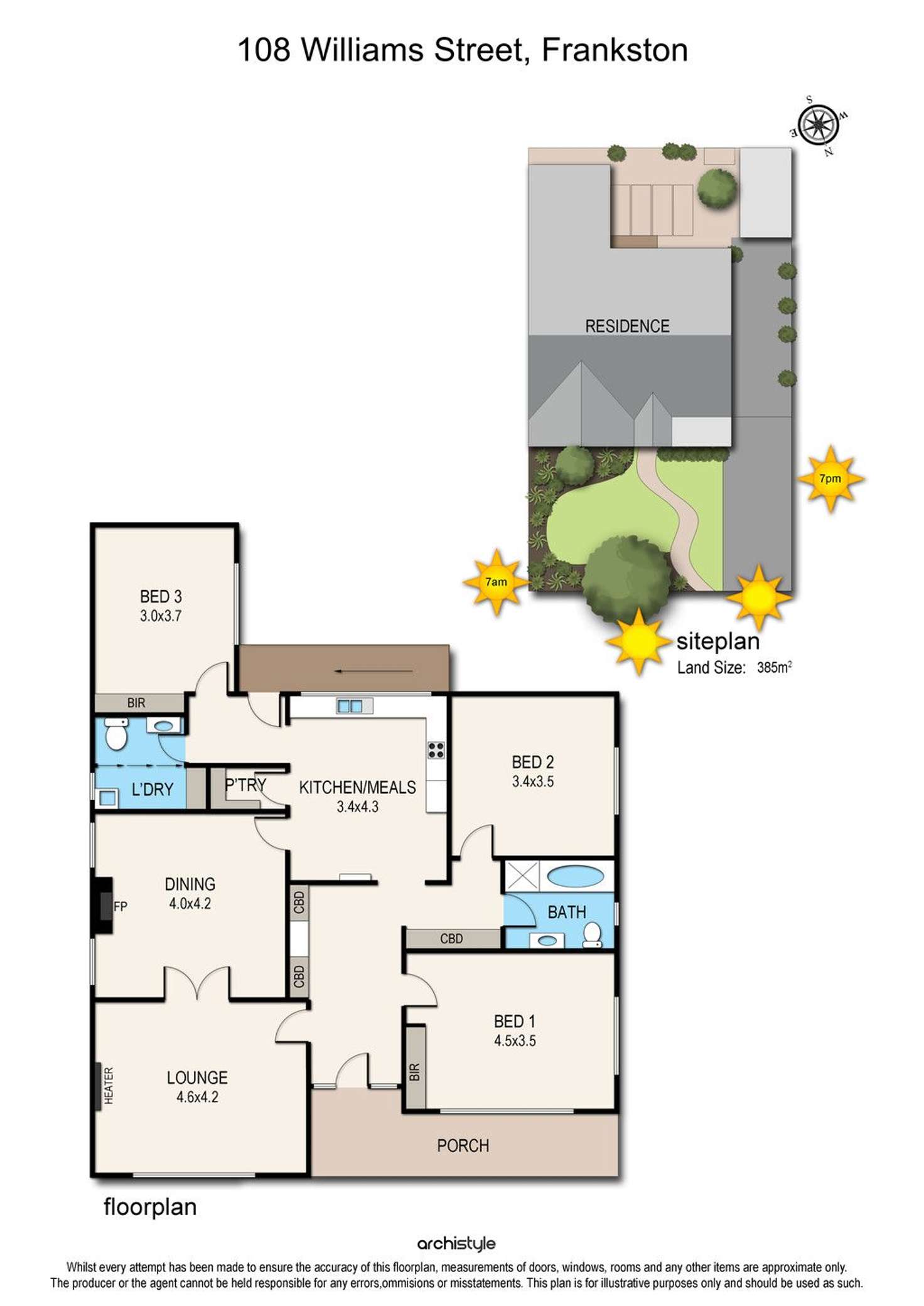 Floorplan of Homely house listing, 108 Williams Street, Frankston VIC 3199