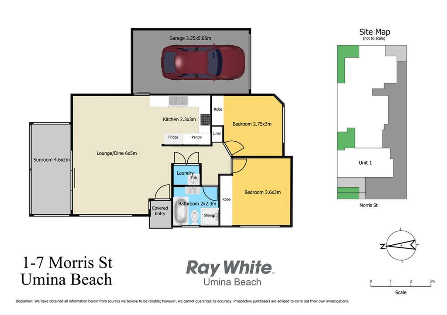 Floorplan of Homely villa listing, 1/7 Morris Street, Umina Beach NSW 2257