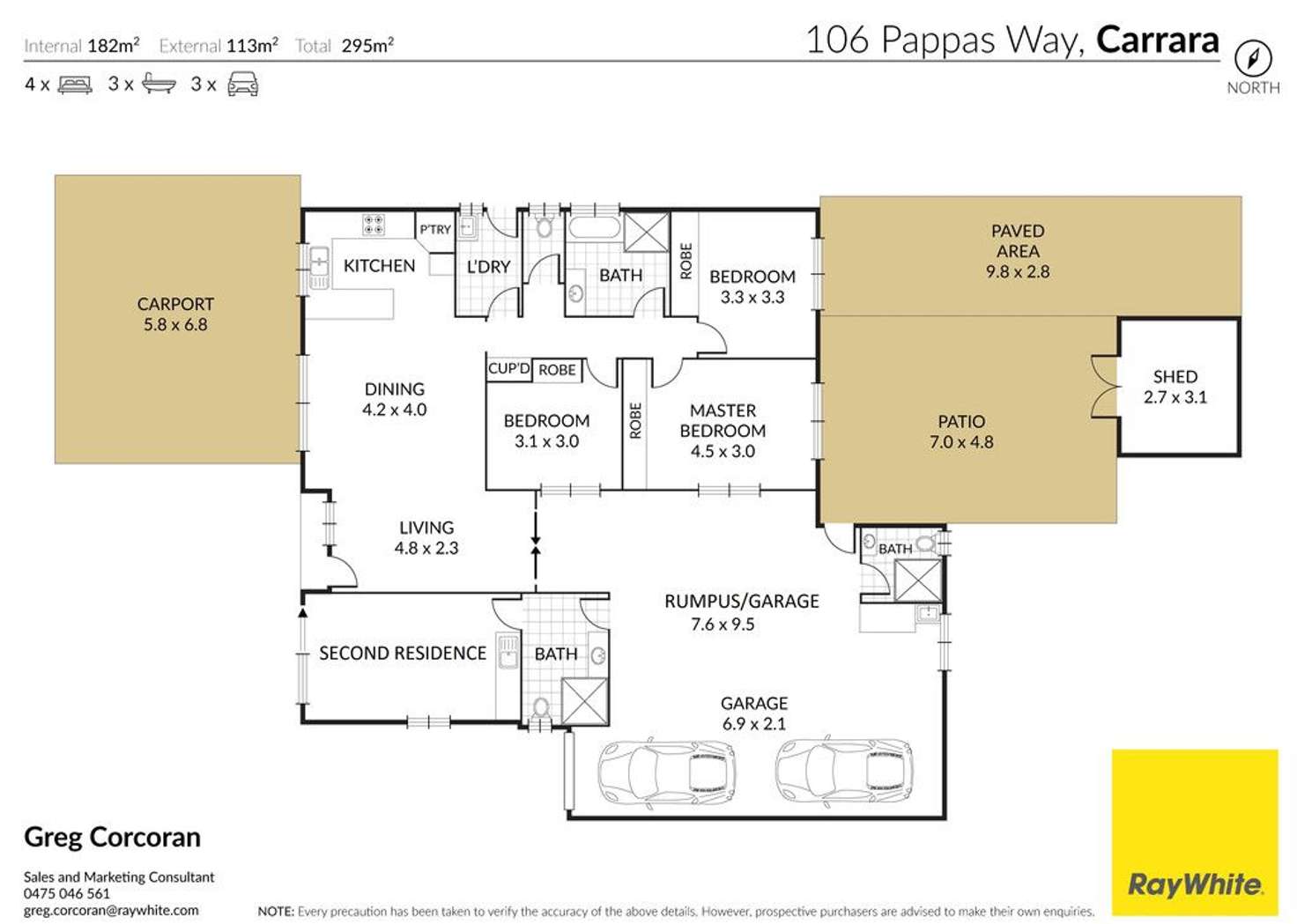 Floorplan of Homely house listing, 106 Pappas Way, Carrara QLD 4211