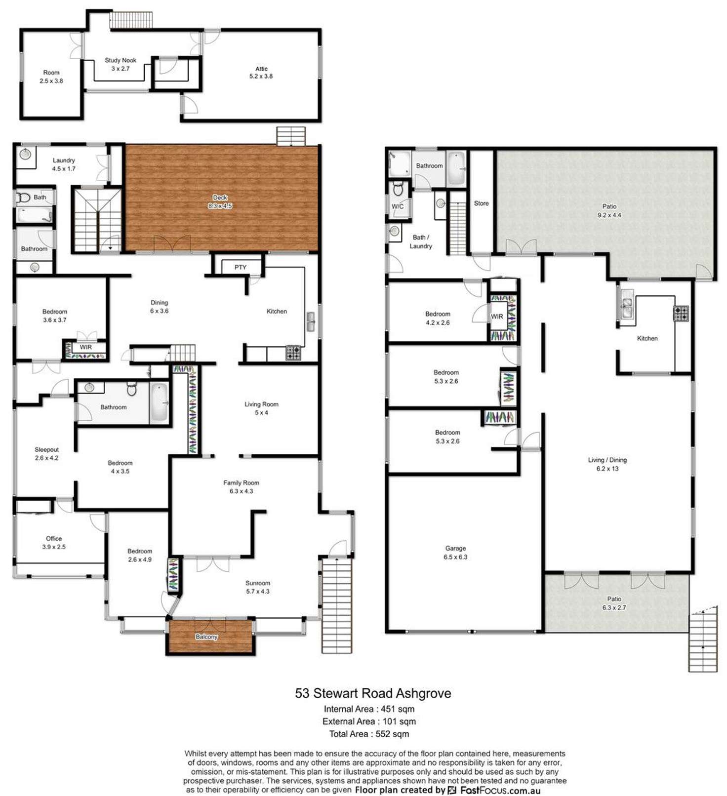 Floorplan of Homely house listing, 53 Stewart Road, Ashgrove QLD 4060