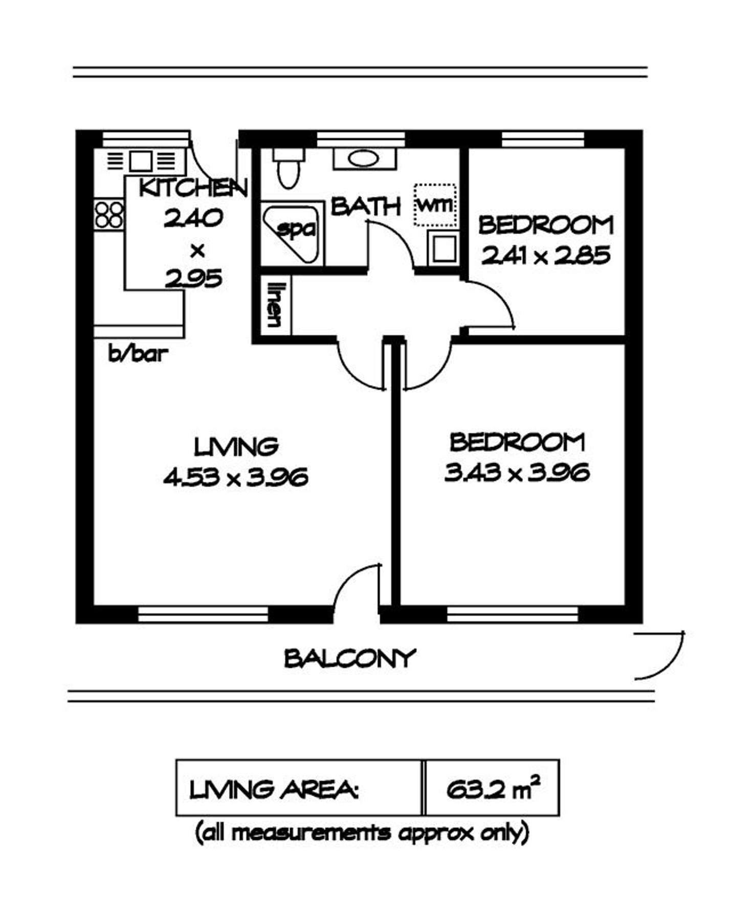 Floorplan of Homely unit listing, 10/172 Seaview Road, Henley Beach South SA 5022