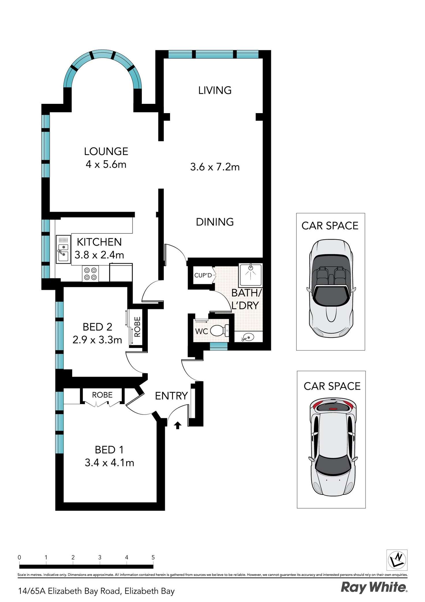 Floorplan of Homely apartment listing, 14/65A Elizabeth Bay Road, Elizabeth Bay NSW 2011