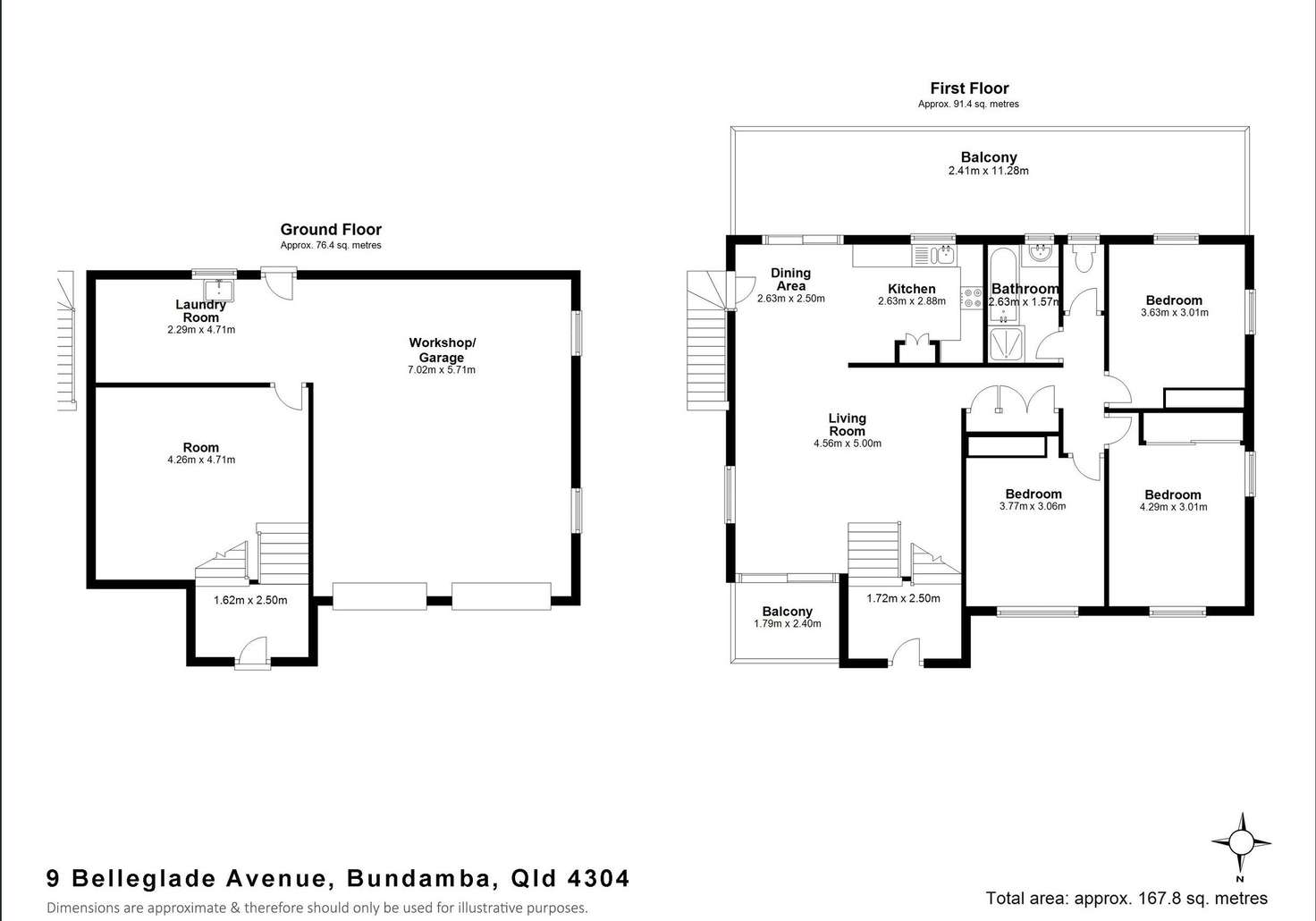Floorplan of Homely house listing, 9 Belleglade Avenue, Bundamba QLD 4304