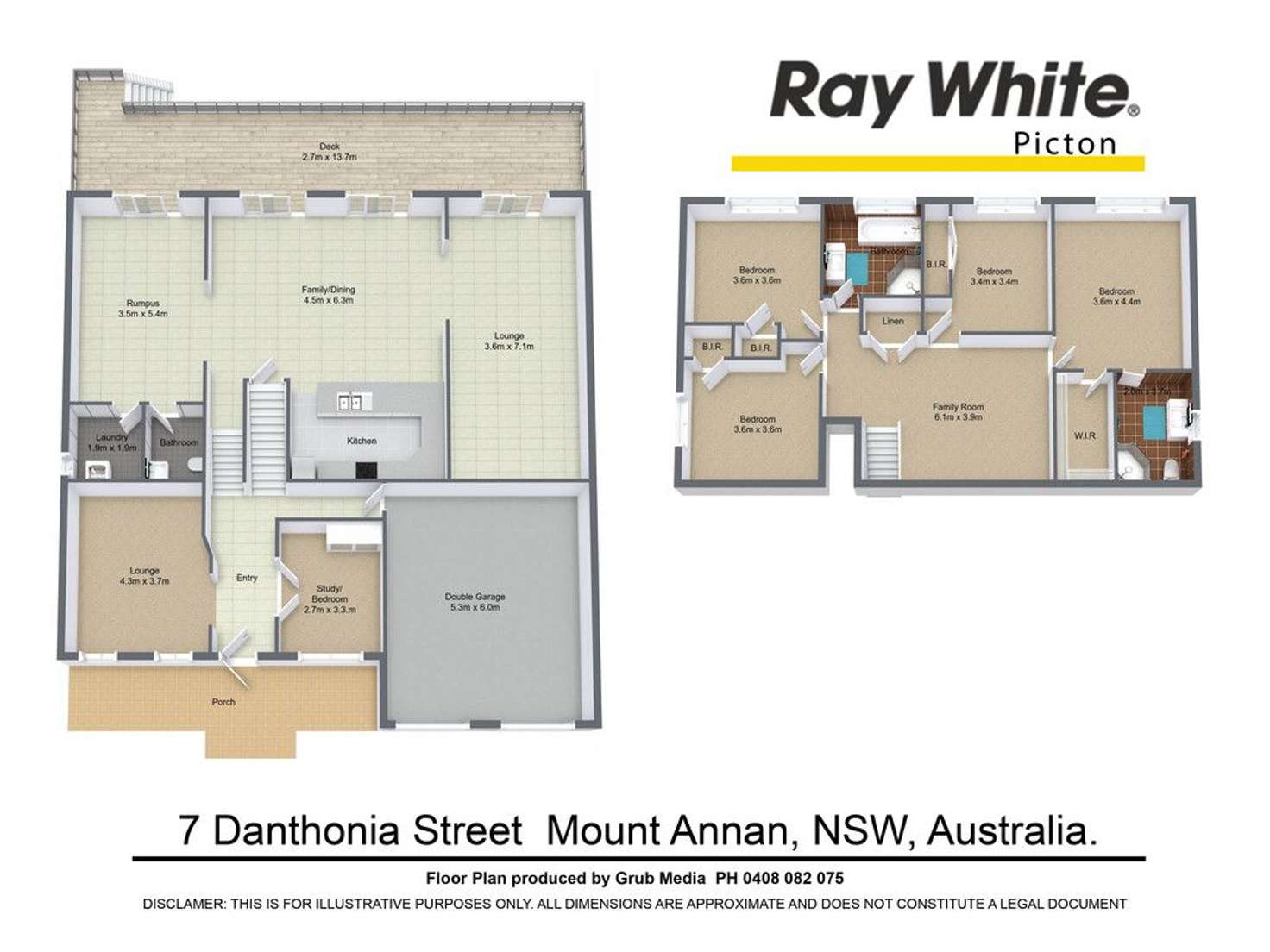 Floorplan of Homely house listing, 7 Danthonia Street, Mount Annan NSW 2567
