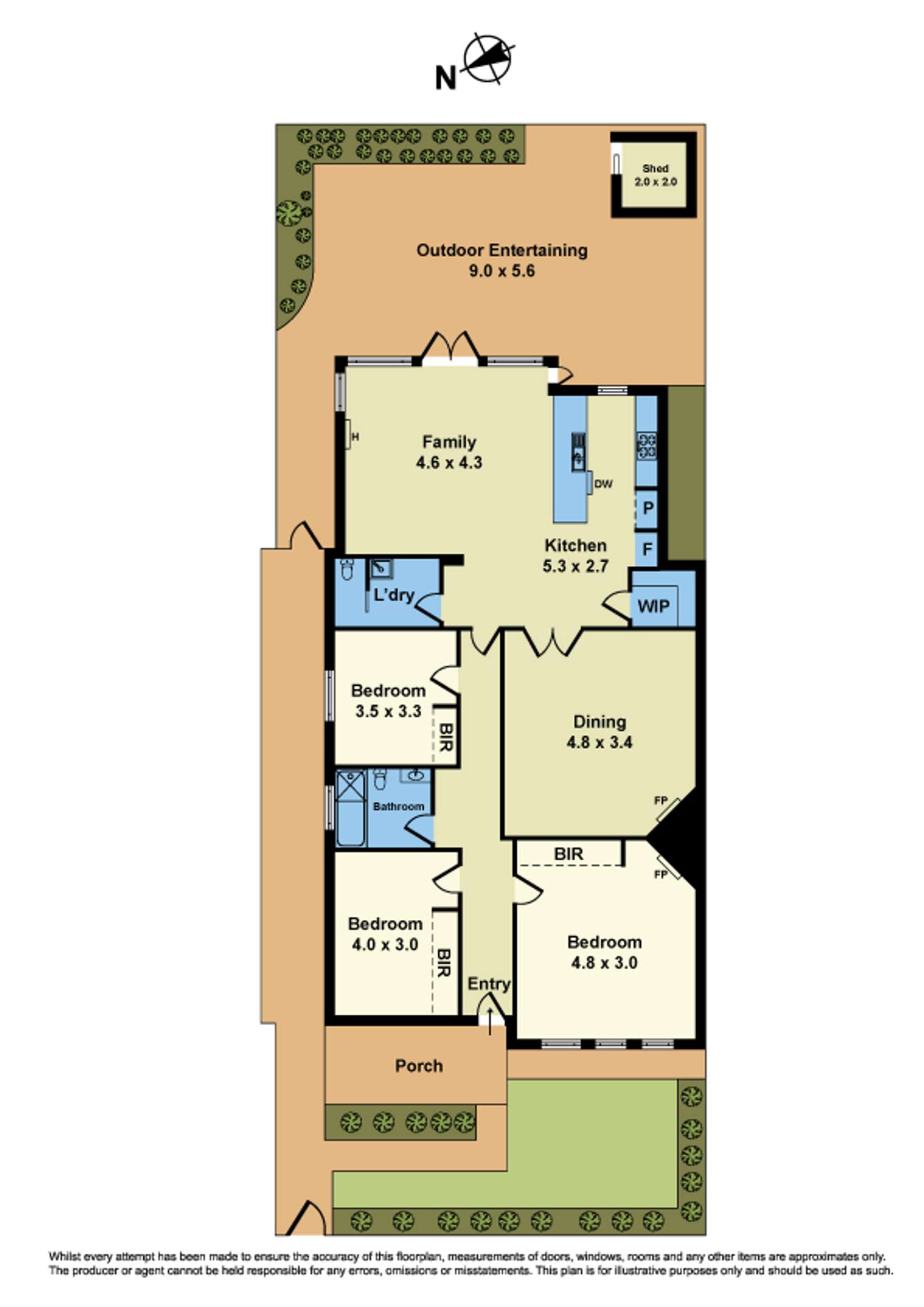 Floorplan of Homely house listing, 55 Queensville Street, Kingsville VIC 3012
