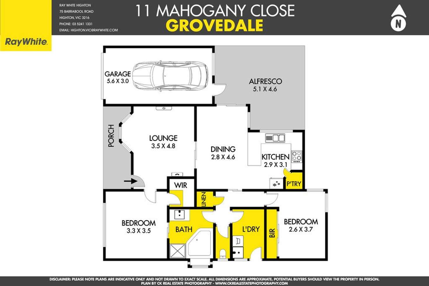 Floorplan of Homely house listing, 11 Mahogany Close, Grovedale VIC 3216