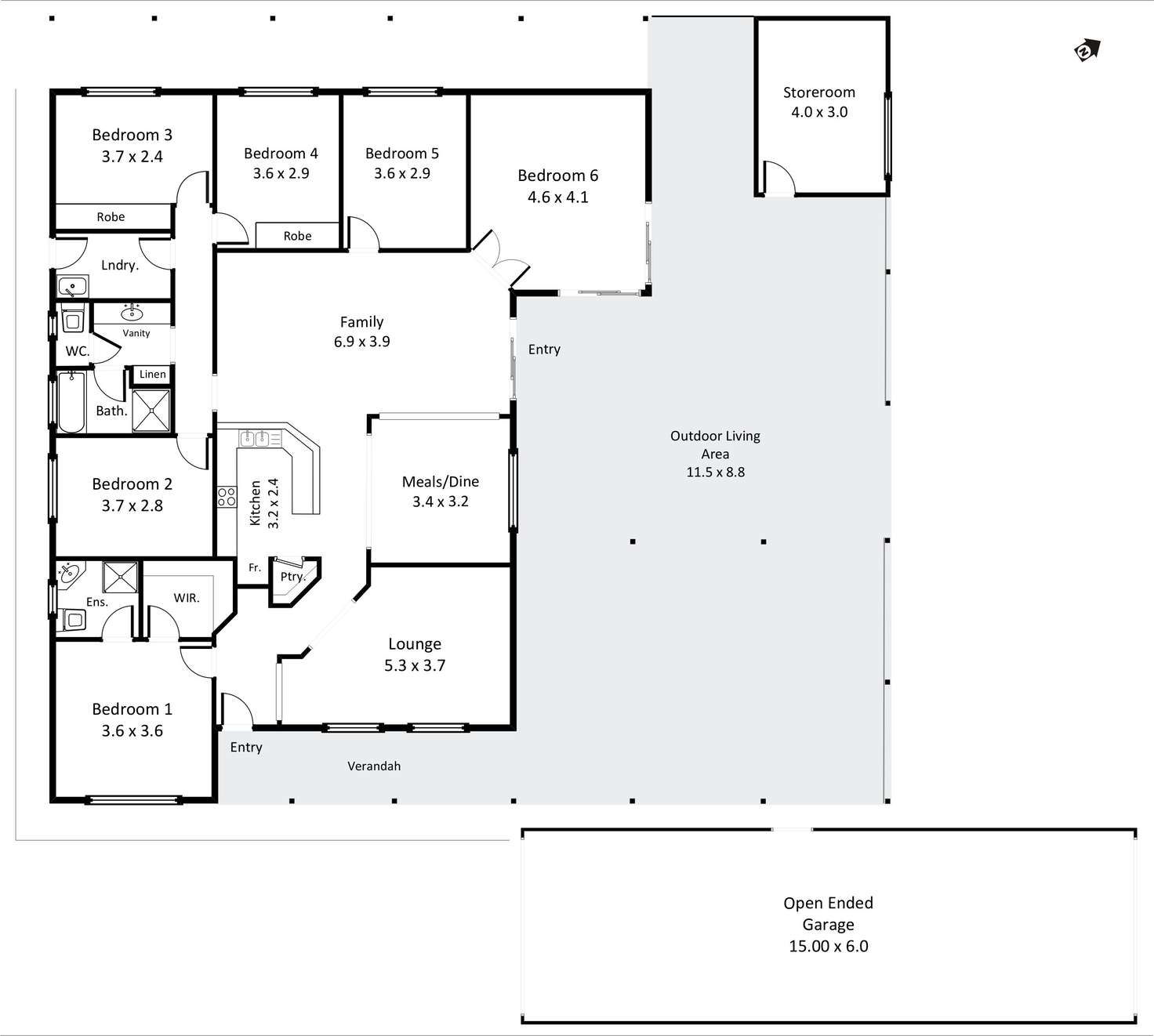 Floorplan of Homely house listing, 732 Chowilla Street, Renmark West SA 5341