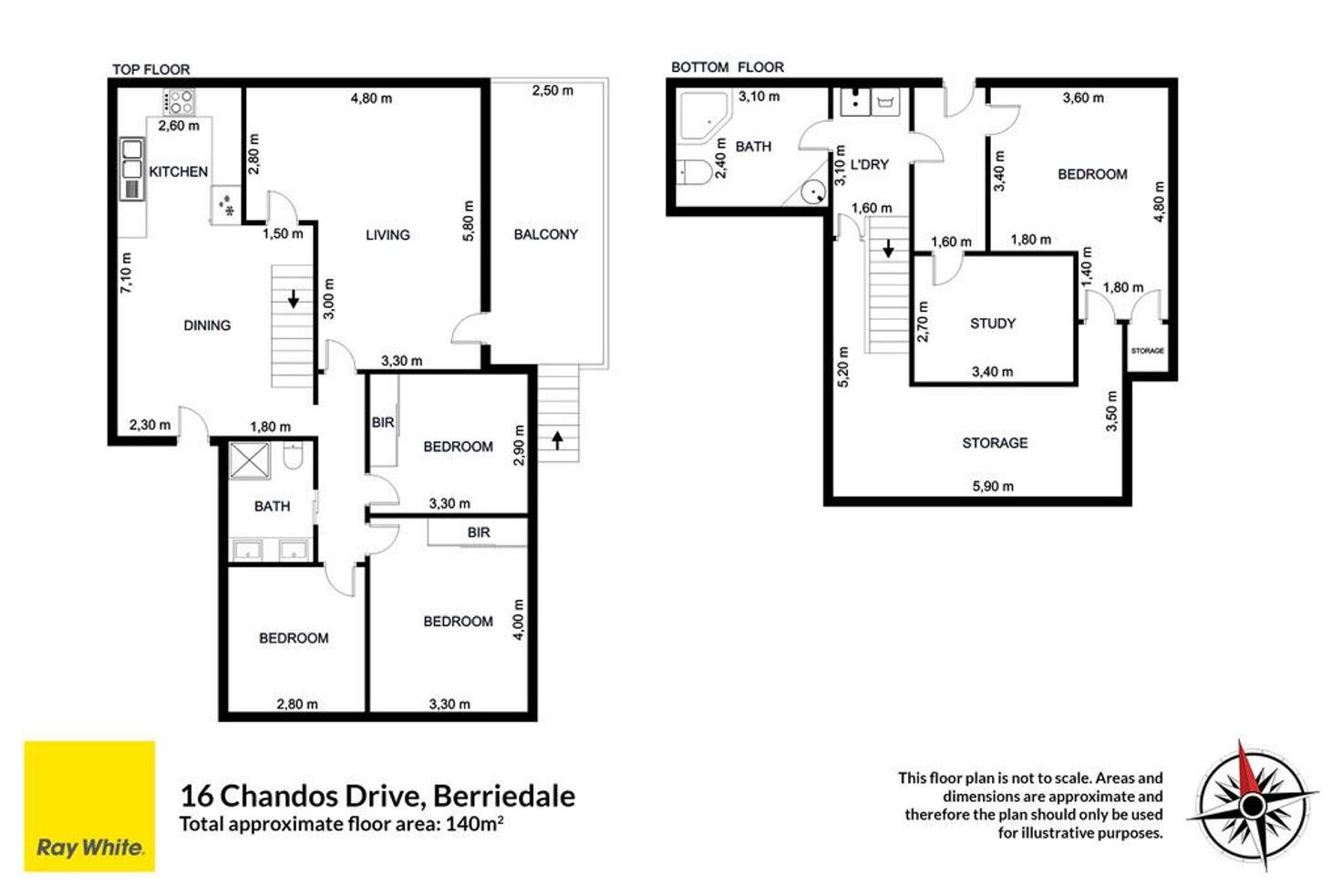 Floorplan of Homely house listing, 16 Chandos Drive, Berriedale TAS 7011