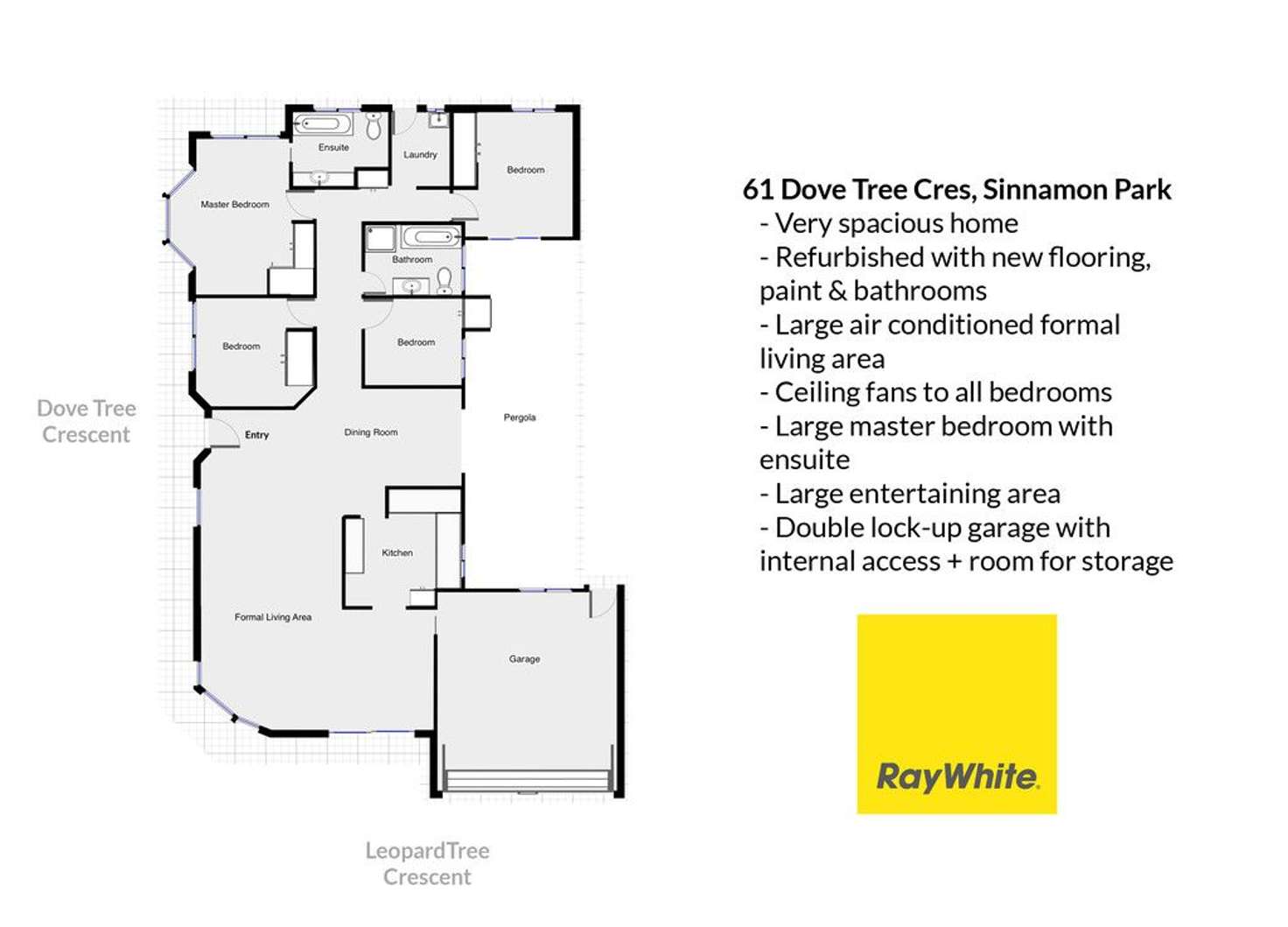 Floorplan of Homely house listing, 61 Dove Tree Crescent, Sinnamon Park QLD 4073