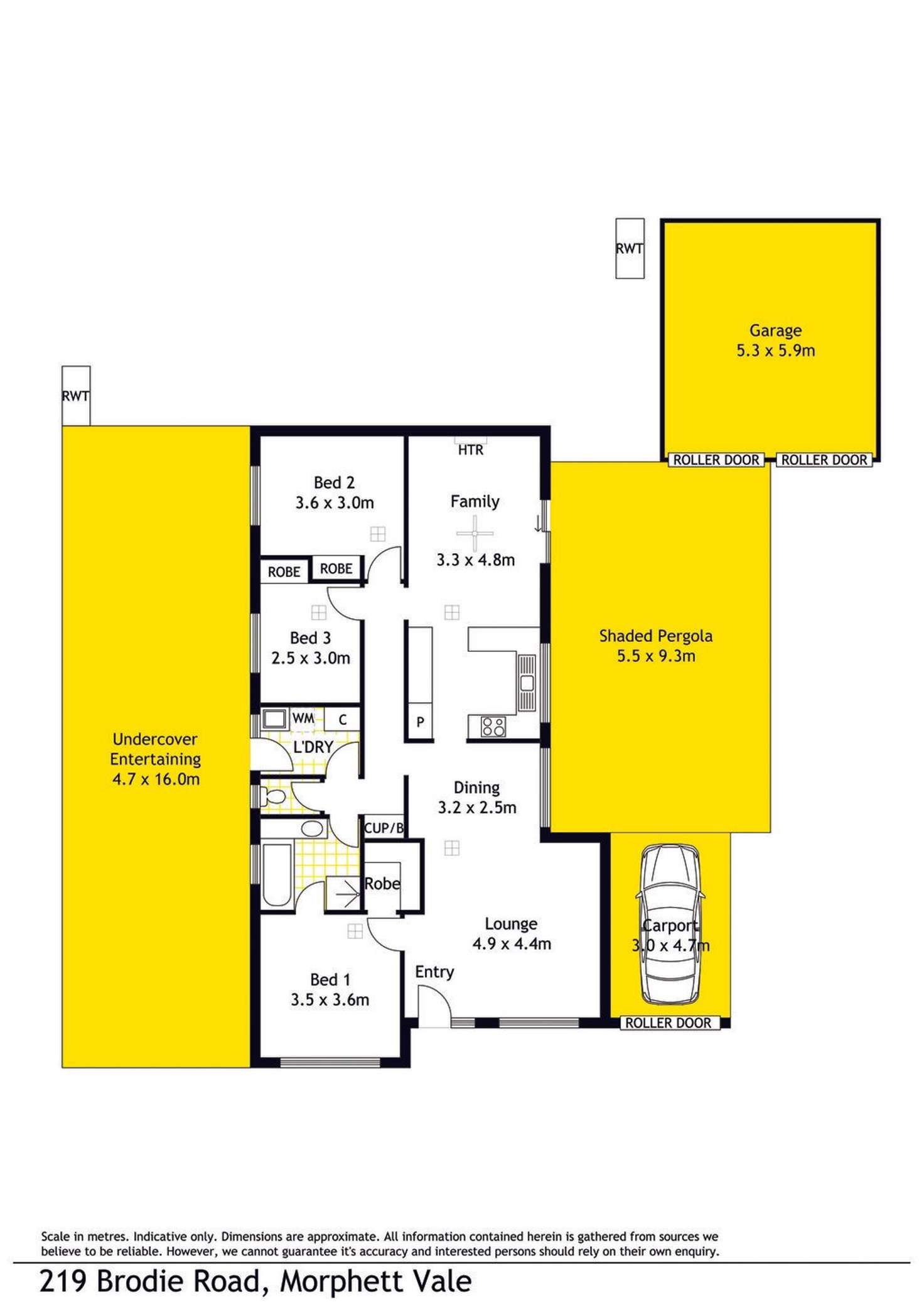 Floorplan of Homely house listing, 219 Brodie Road, Morphett Vale SA 5162