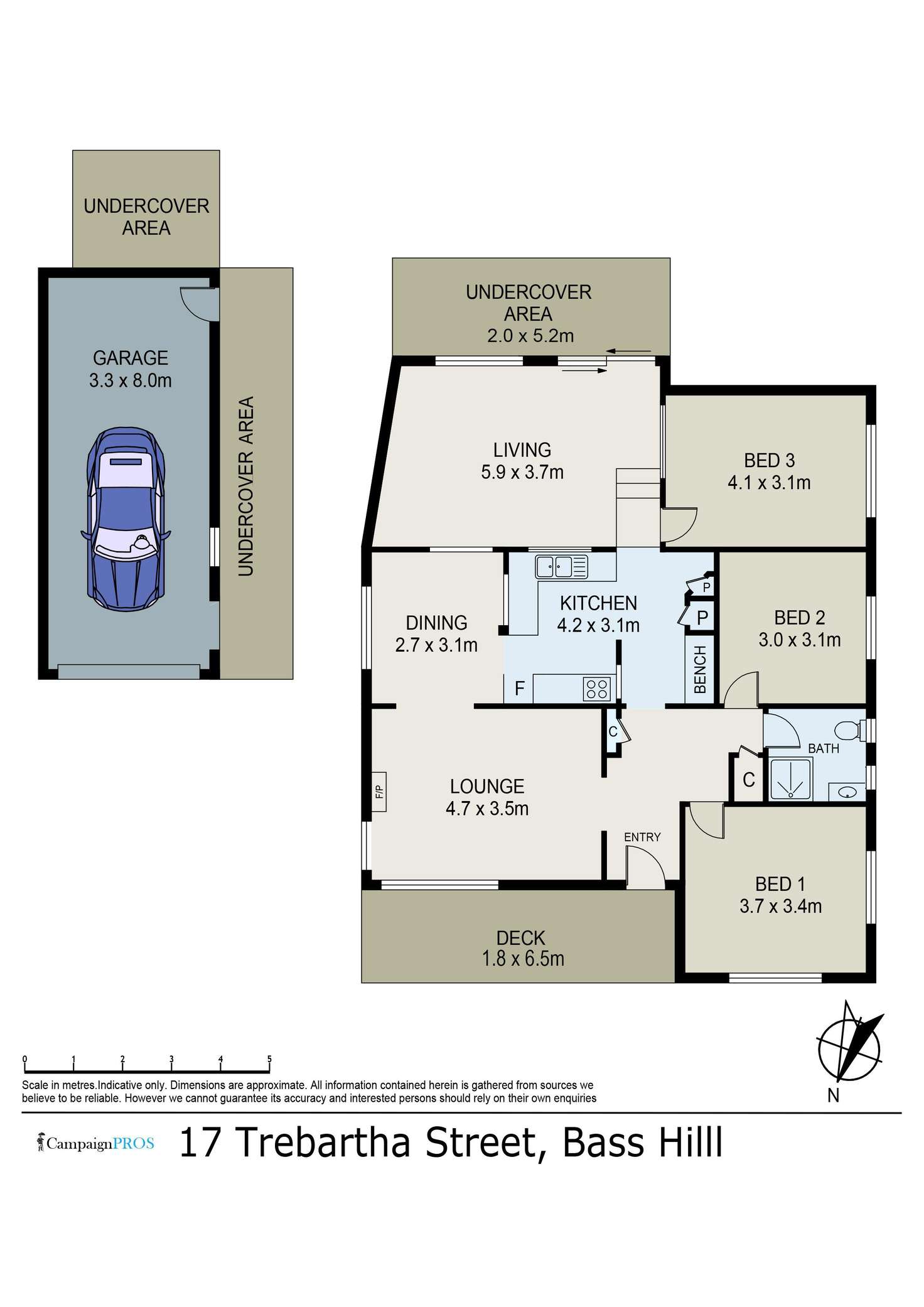 Floorplan of Homely house listing, 17 Trebartha Street, Bass Hill NSW 2197