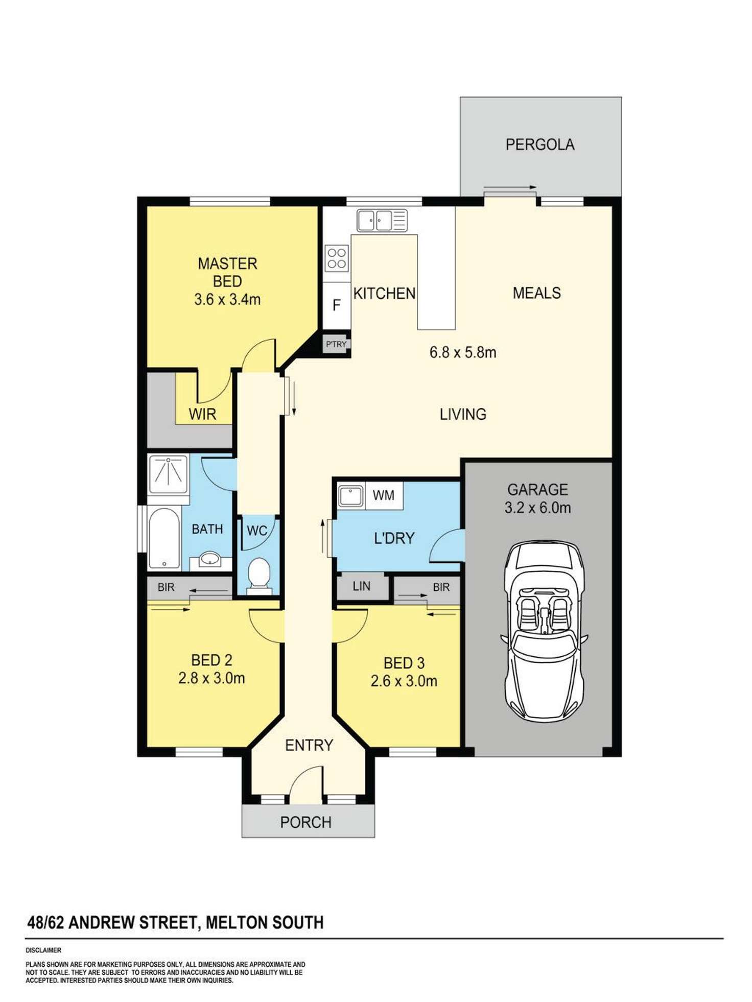 Floorplan of Homely house listing, 48/62 Andrew Street, Melton South VIC 3338