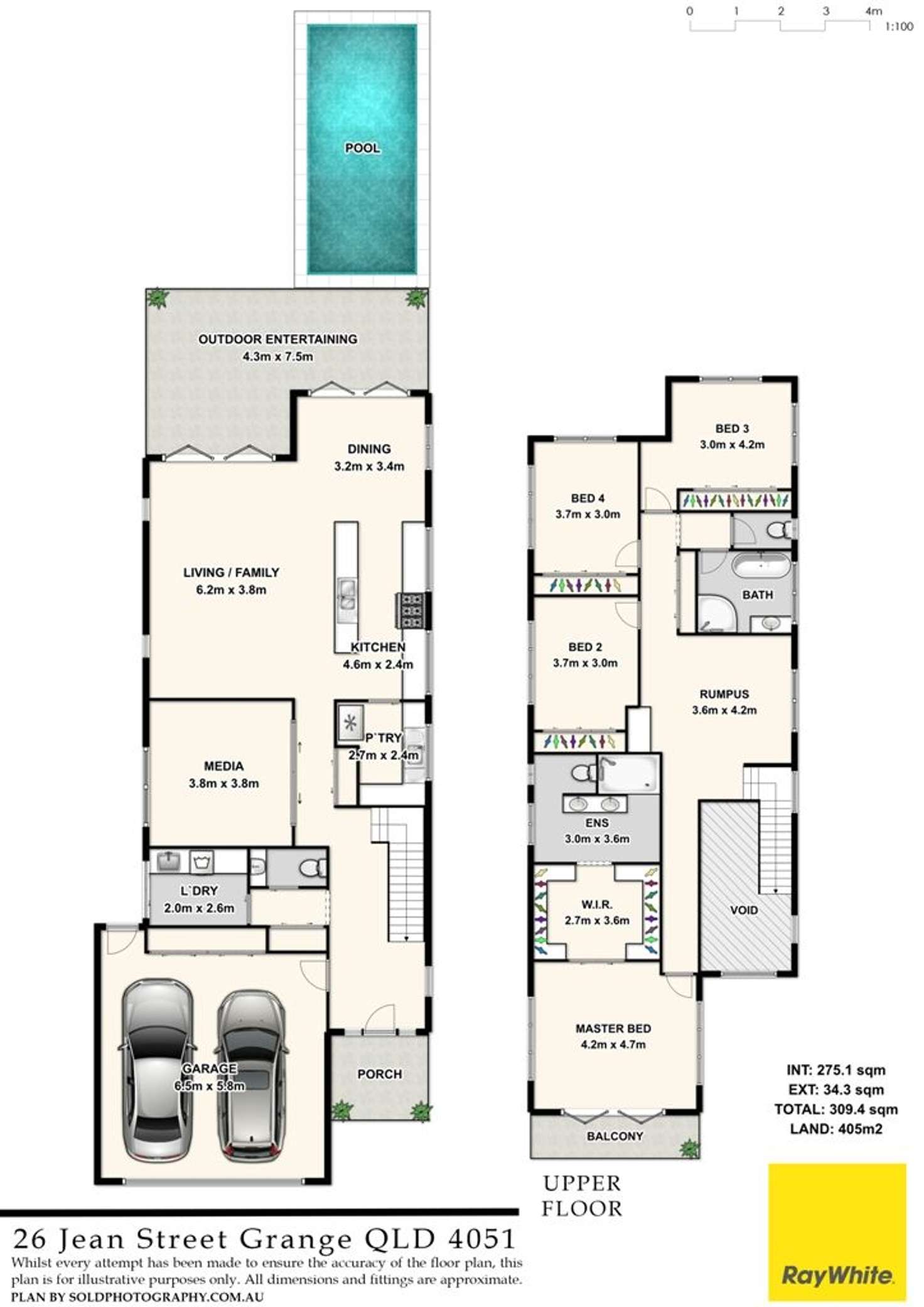 Floorplan of Homely house listing, 26 Jean Street, Grange QLD 4051