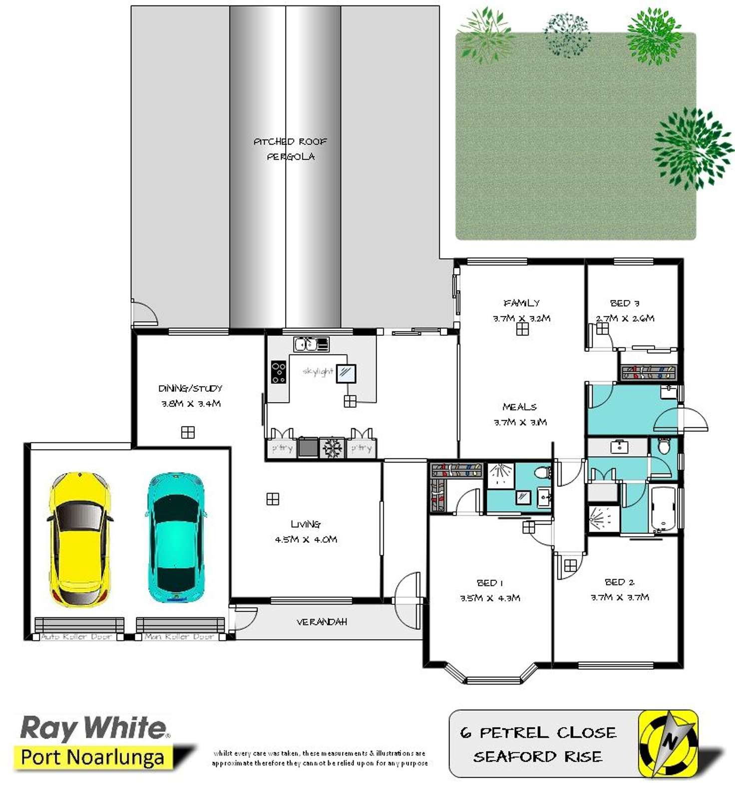 Floorplan of Homely house listing, 6 Petrel Close, Seaford Rise SA 5169