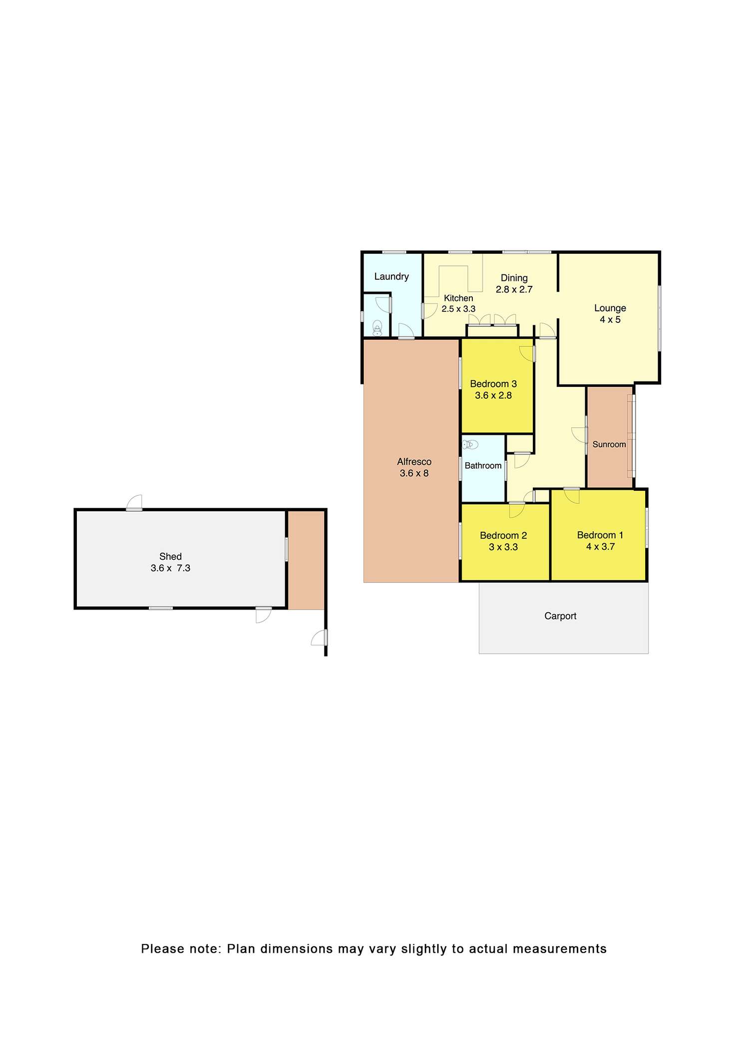 Floorplan of Homely house listing, 3 Shirley Street, Wendouree VIC 3355