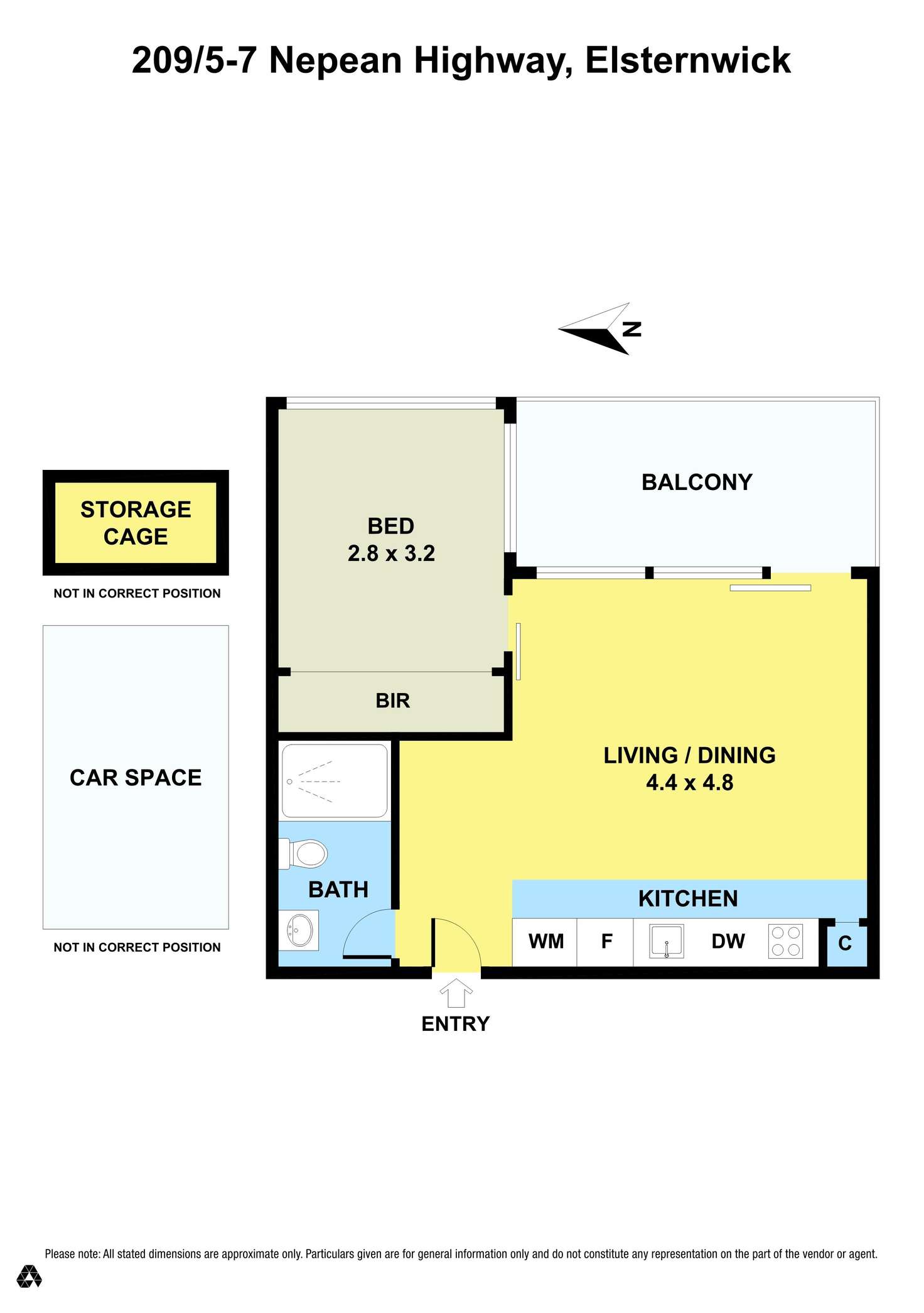 Floorplan of Homely apartment listing, 209/5-7 Nepean Highway, Elsternwick VIC 3185